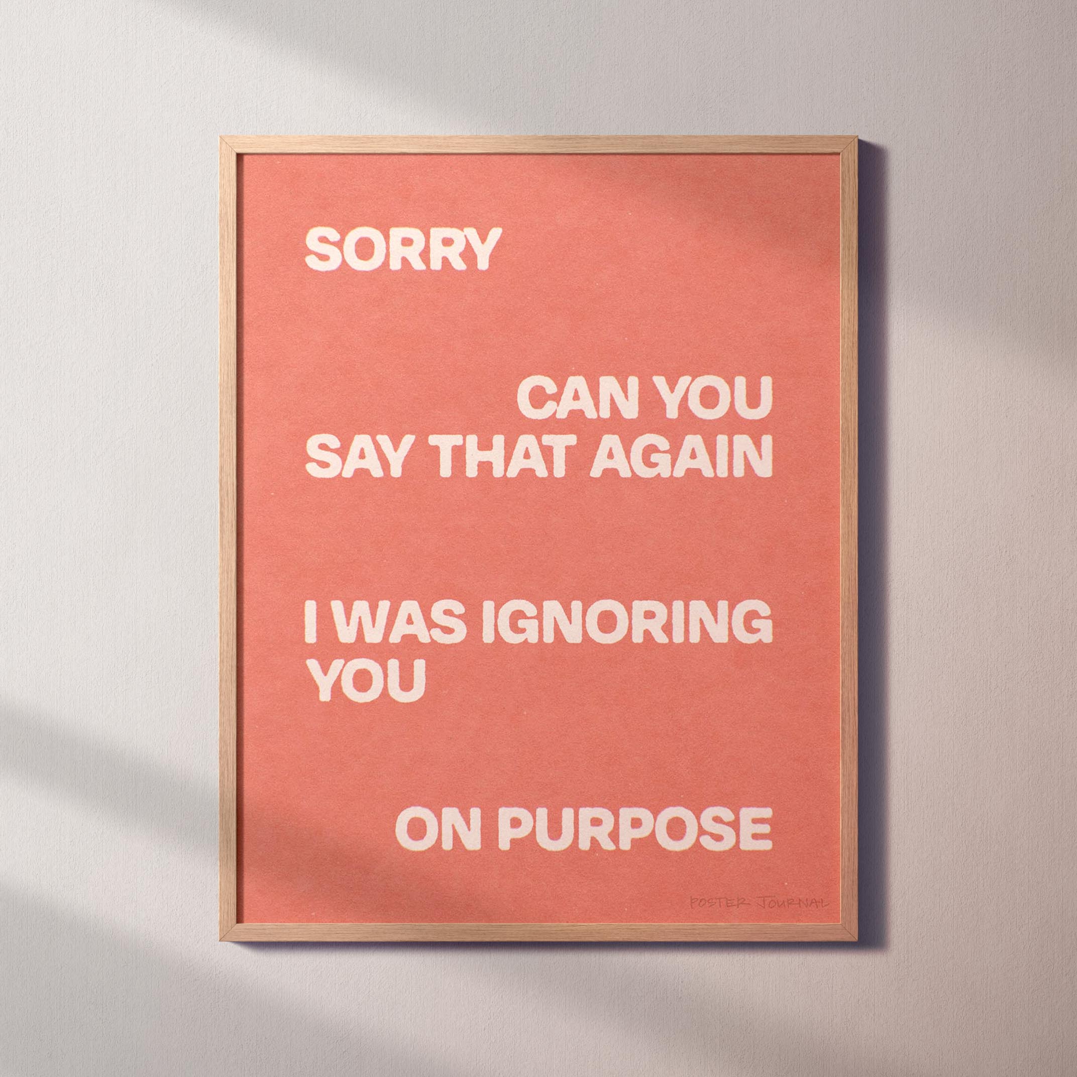 IGNORING PRINT
