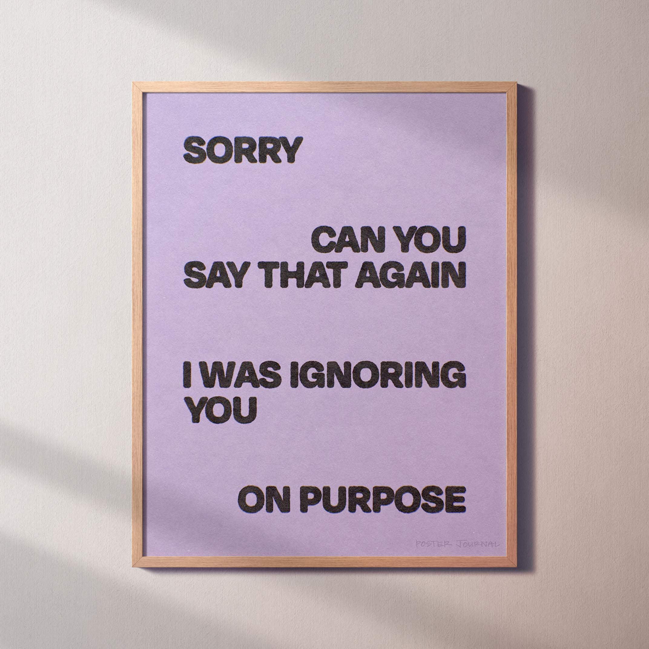 IGNORING PRINT