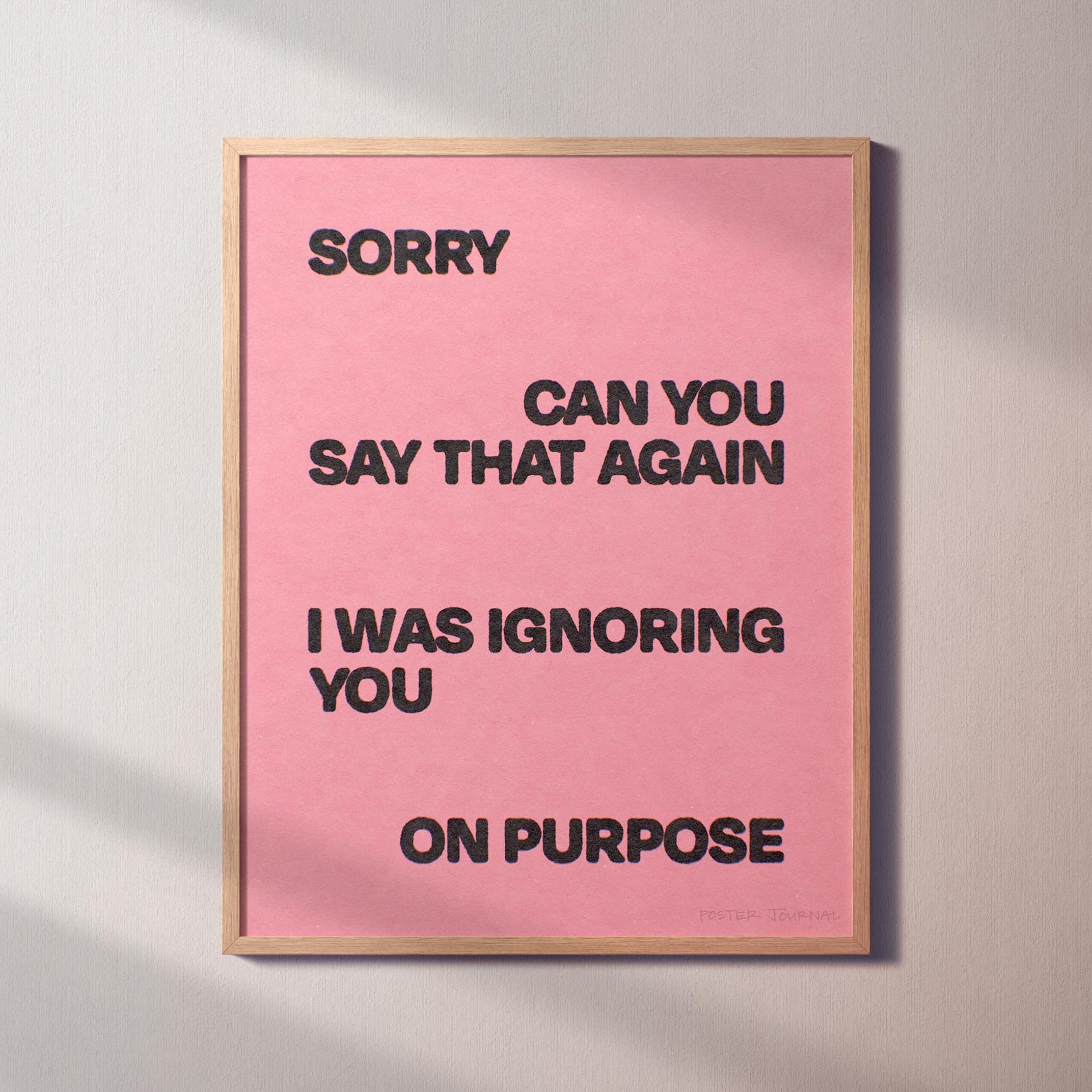 IGNORING PRINT