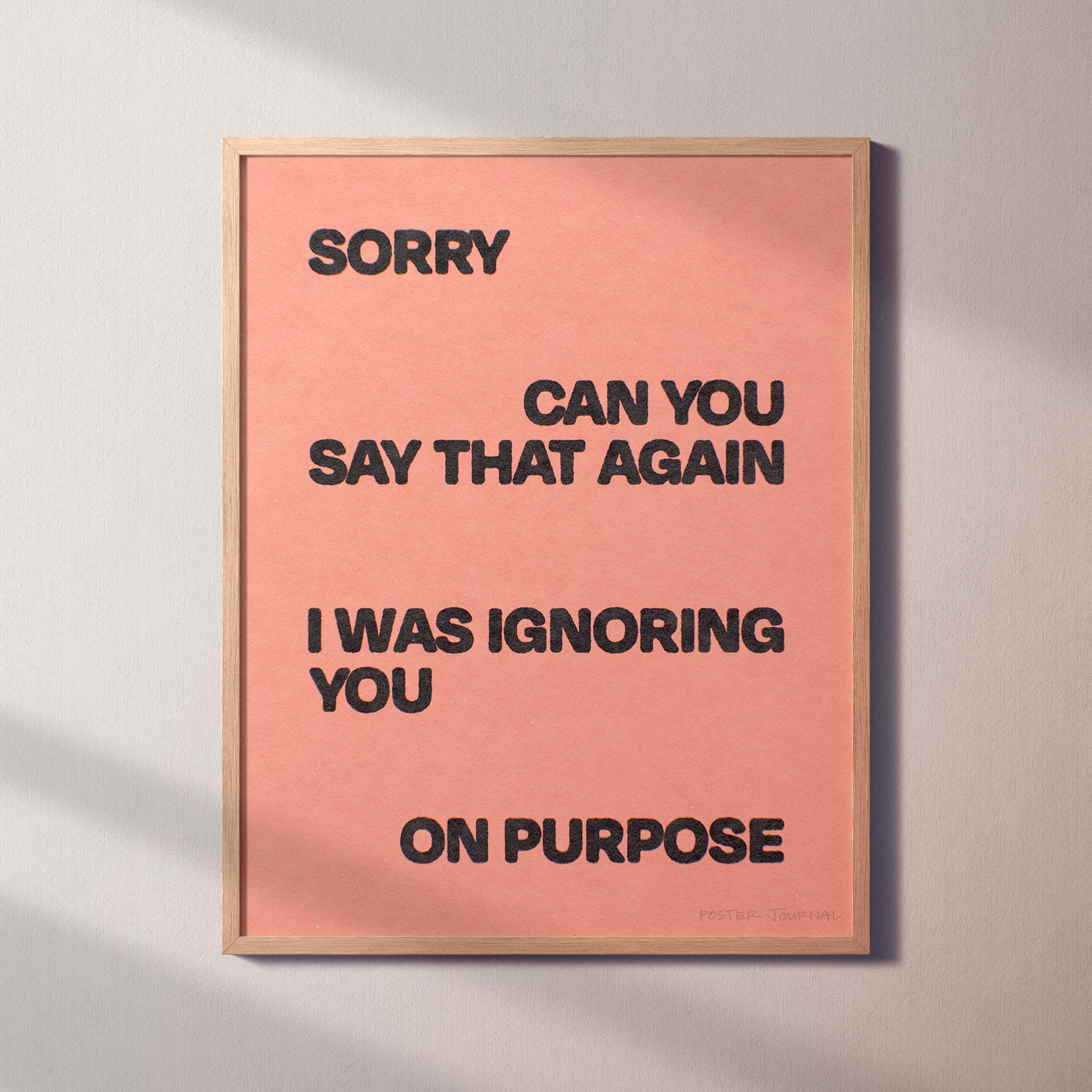 IGNORING PRINT