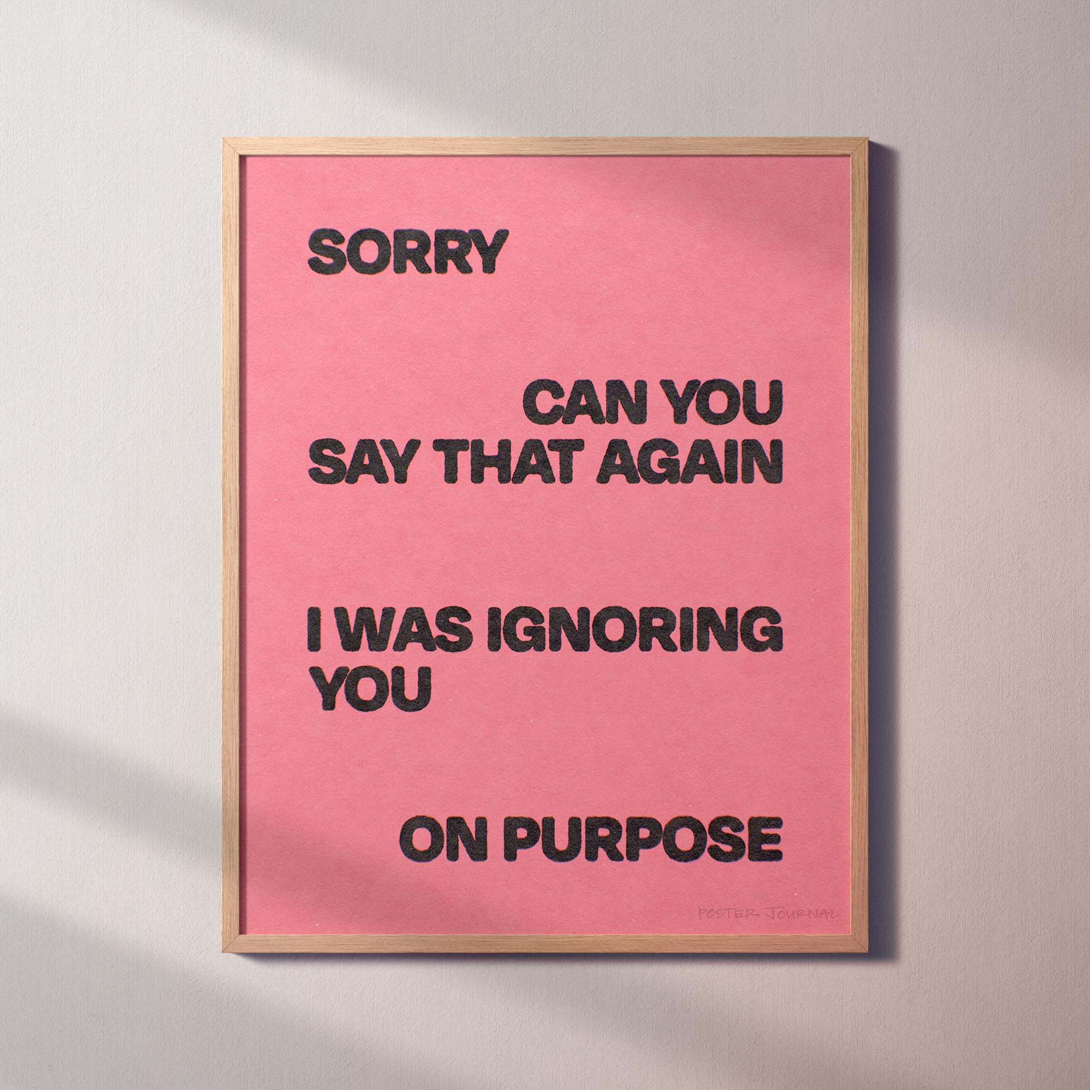 IGNORING PRINT