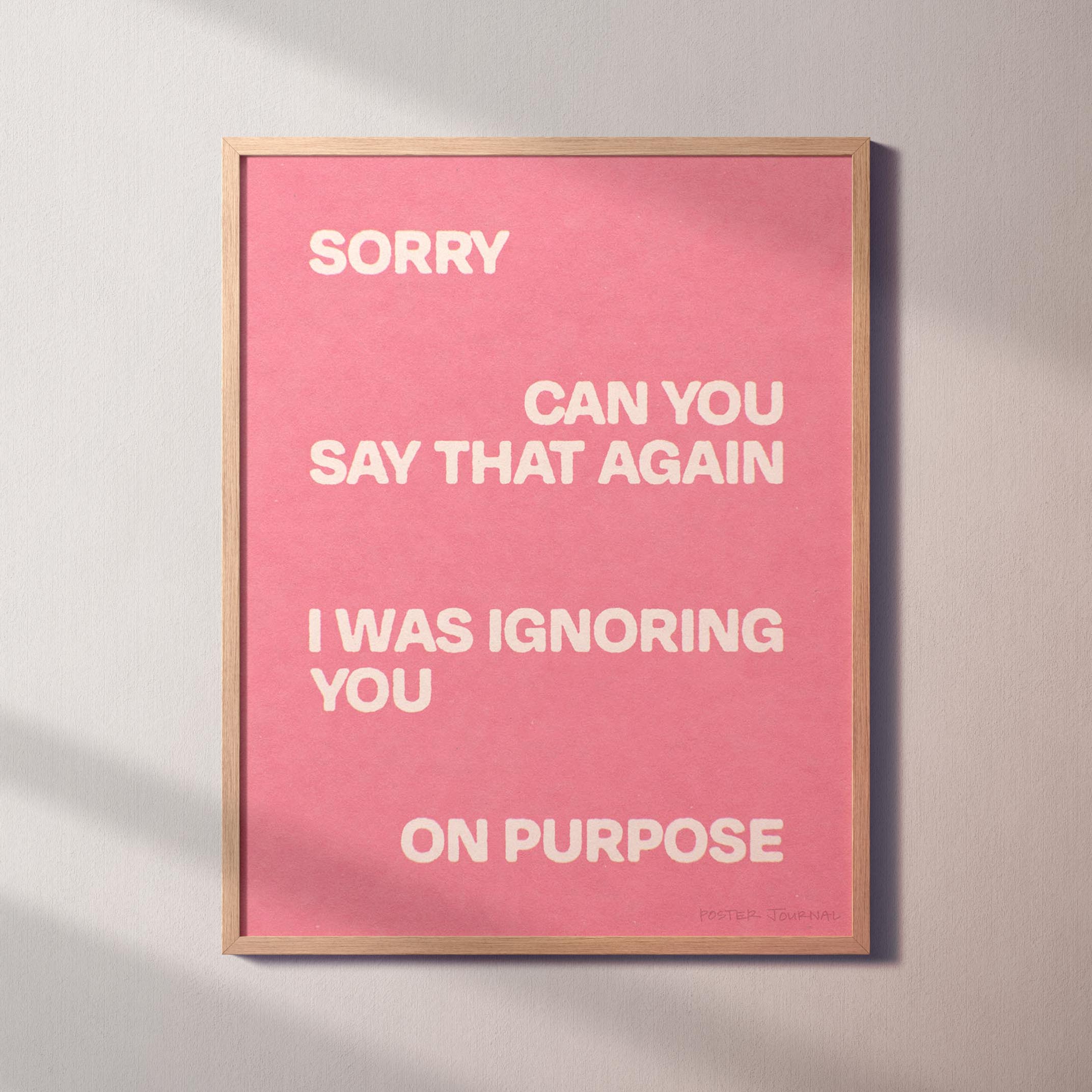 IGNORING PRINT