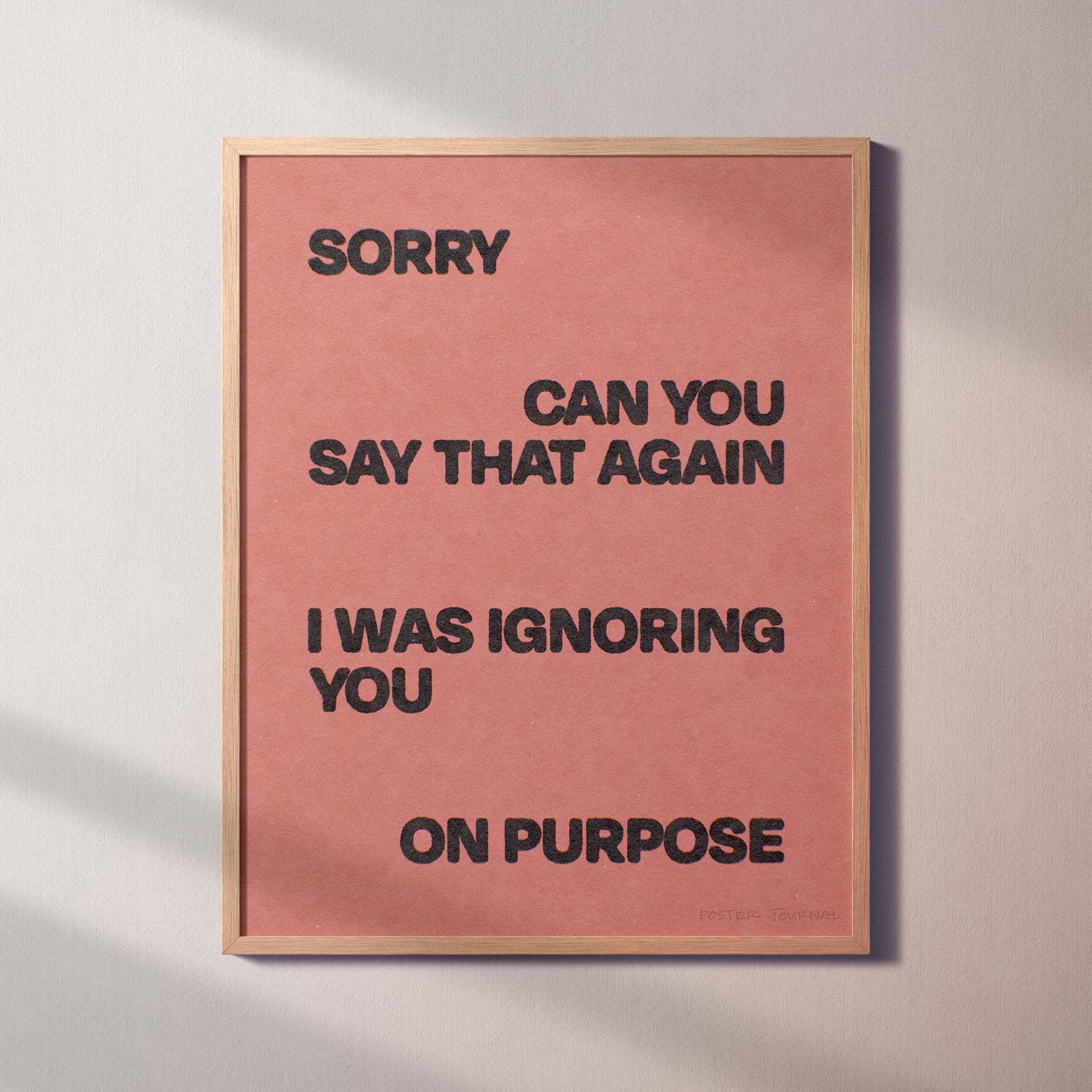 IGNORING PRINT