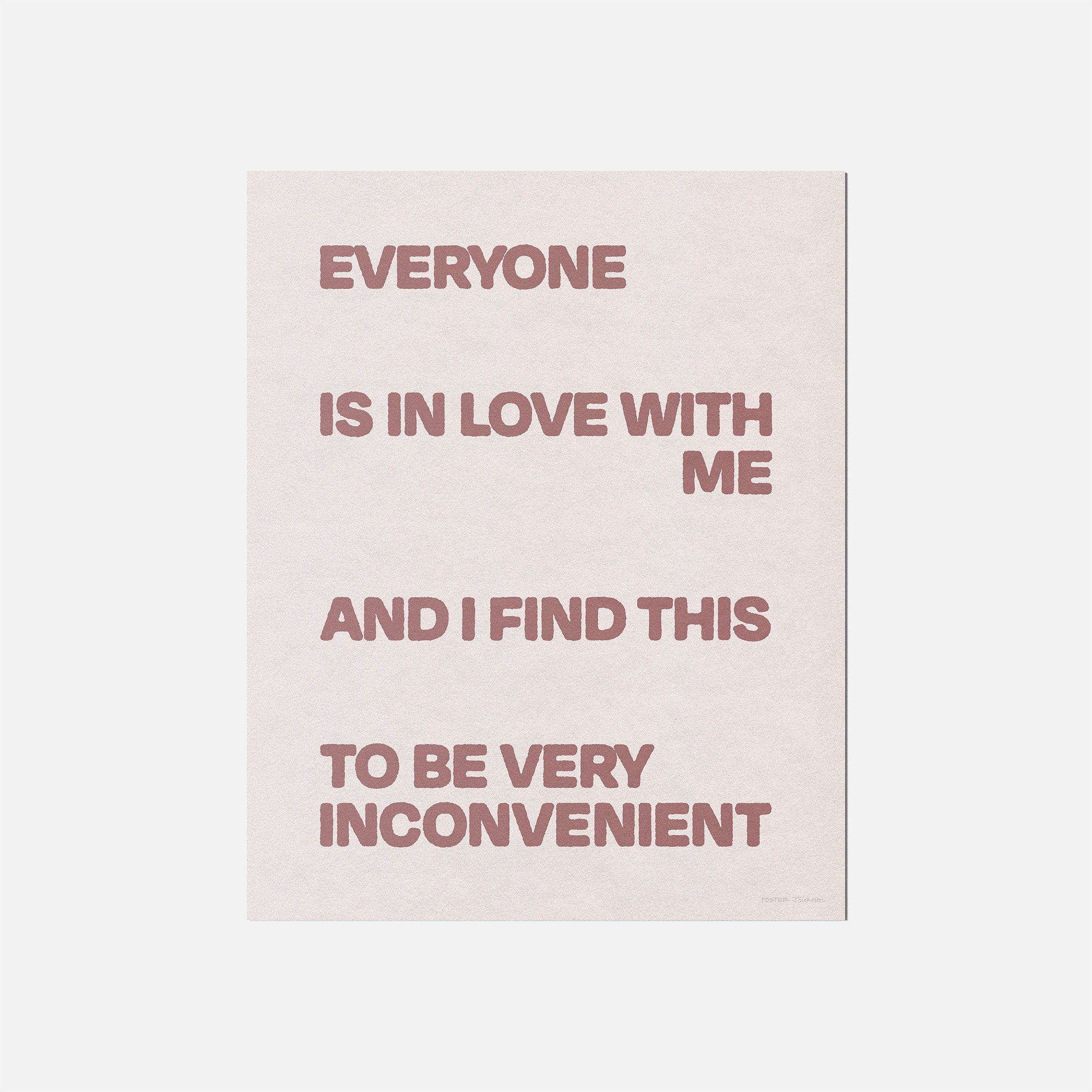 INCONVENIENT PRINT