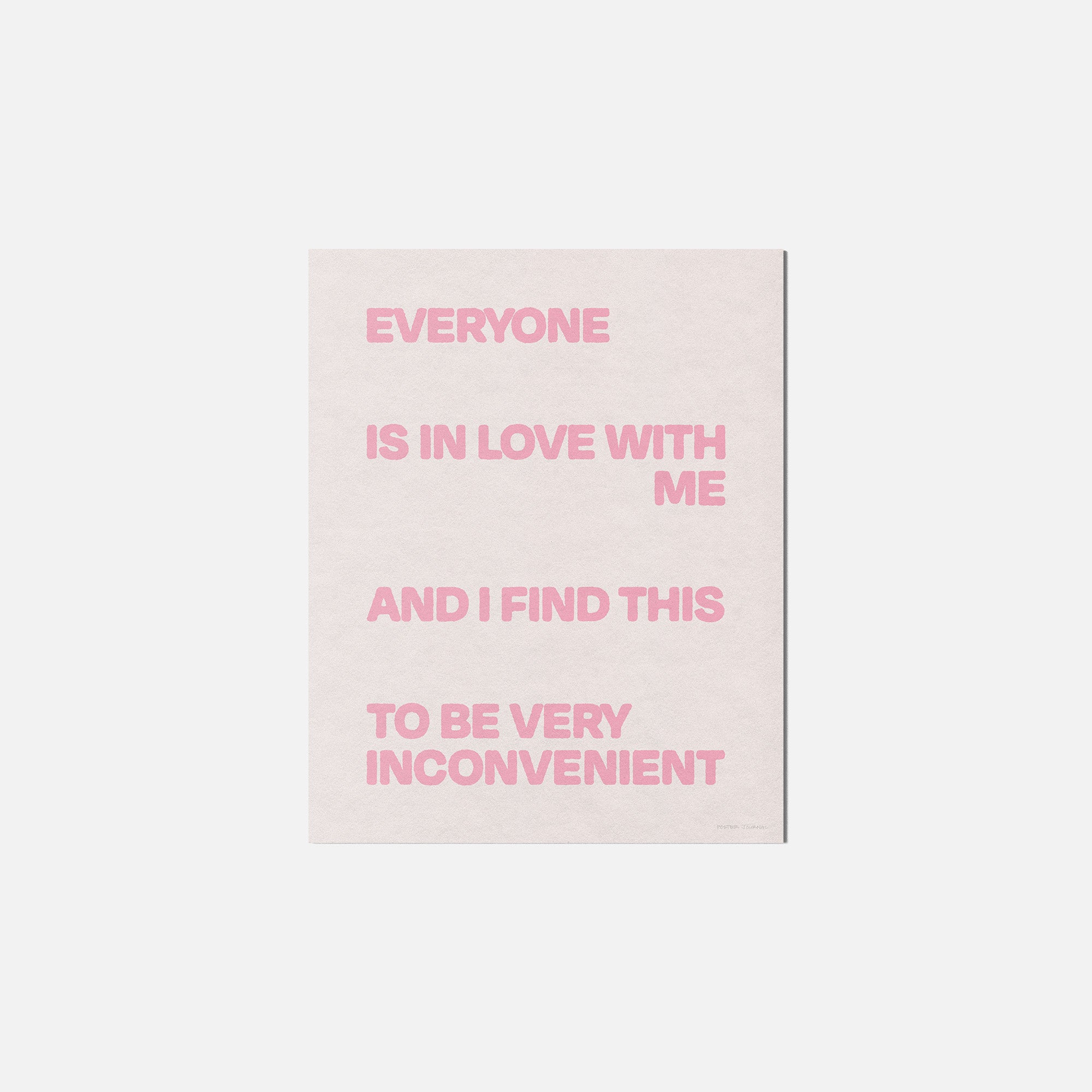 INCONVENIENT PRINT