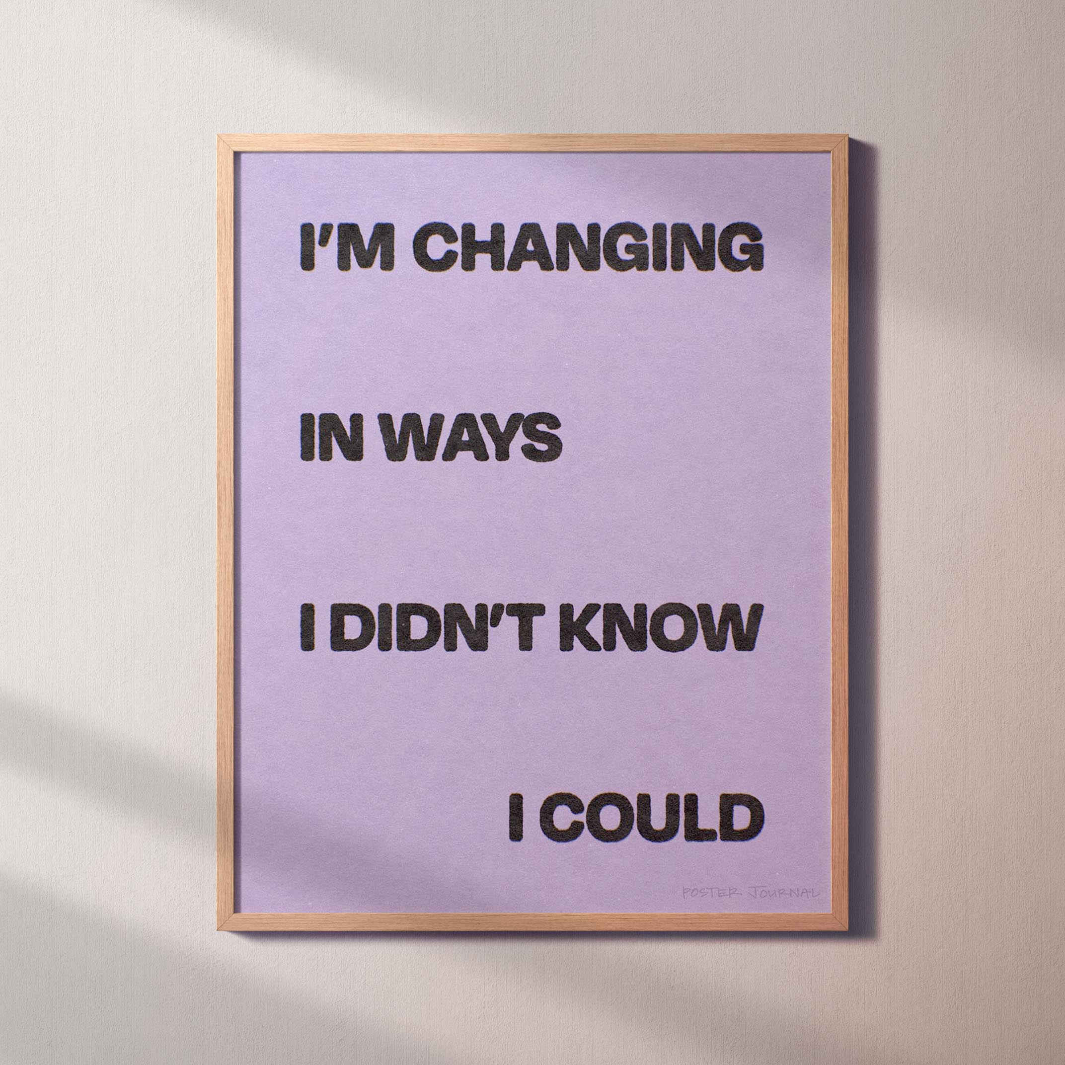CHANGING PRINT