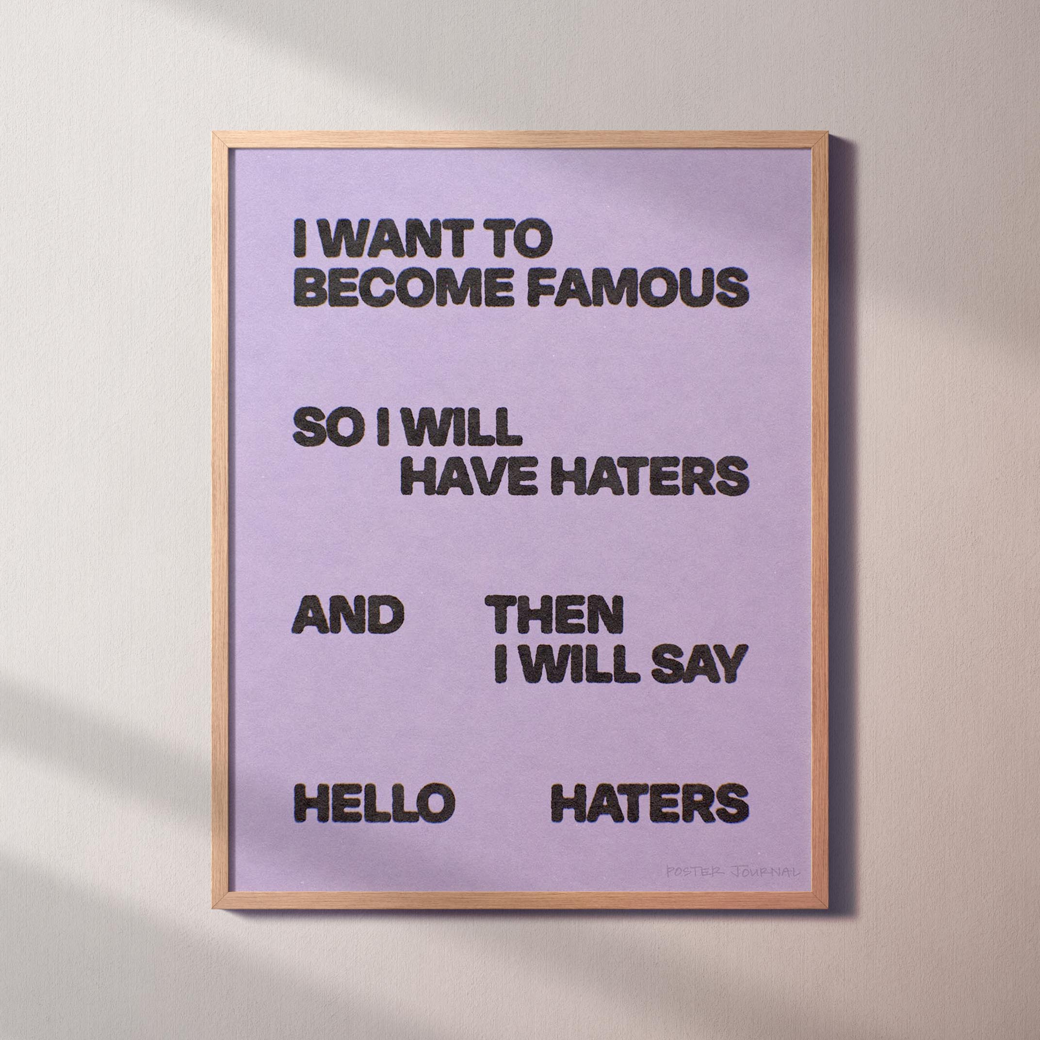 HATERS PRINT