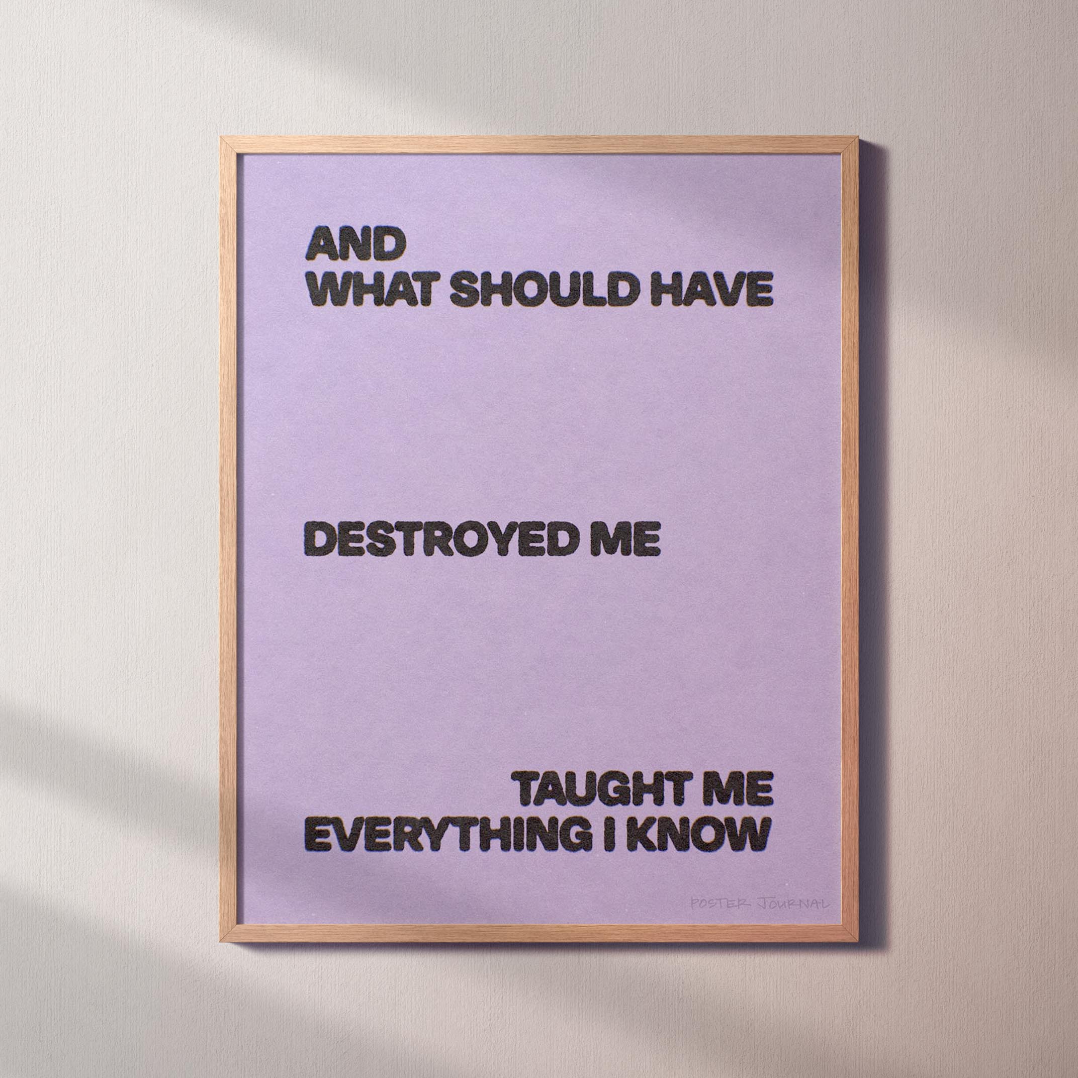 DESTROYED PRINT
