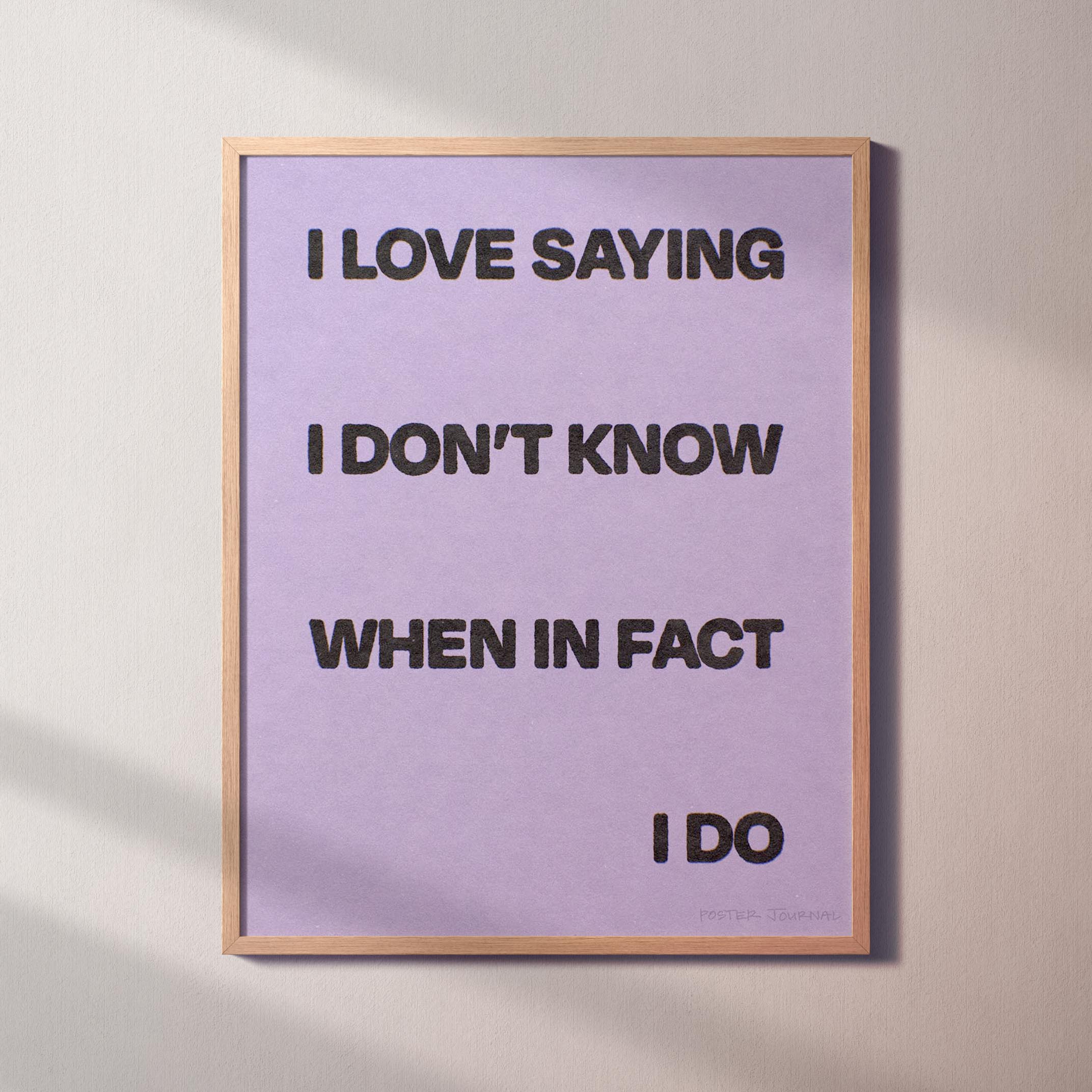 SAYING PRINT