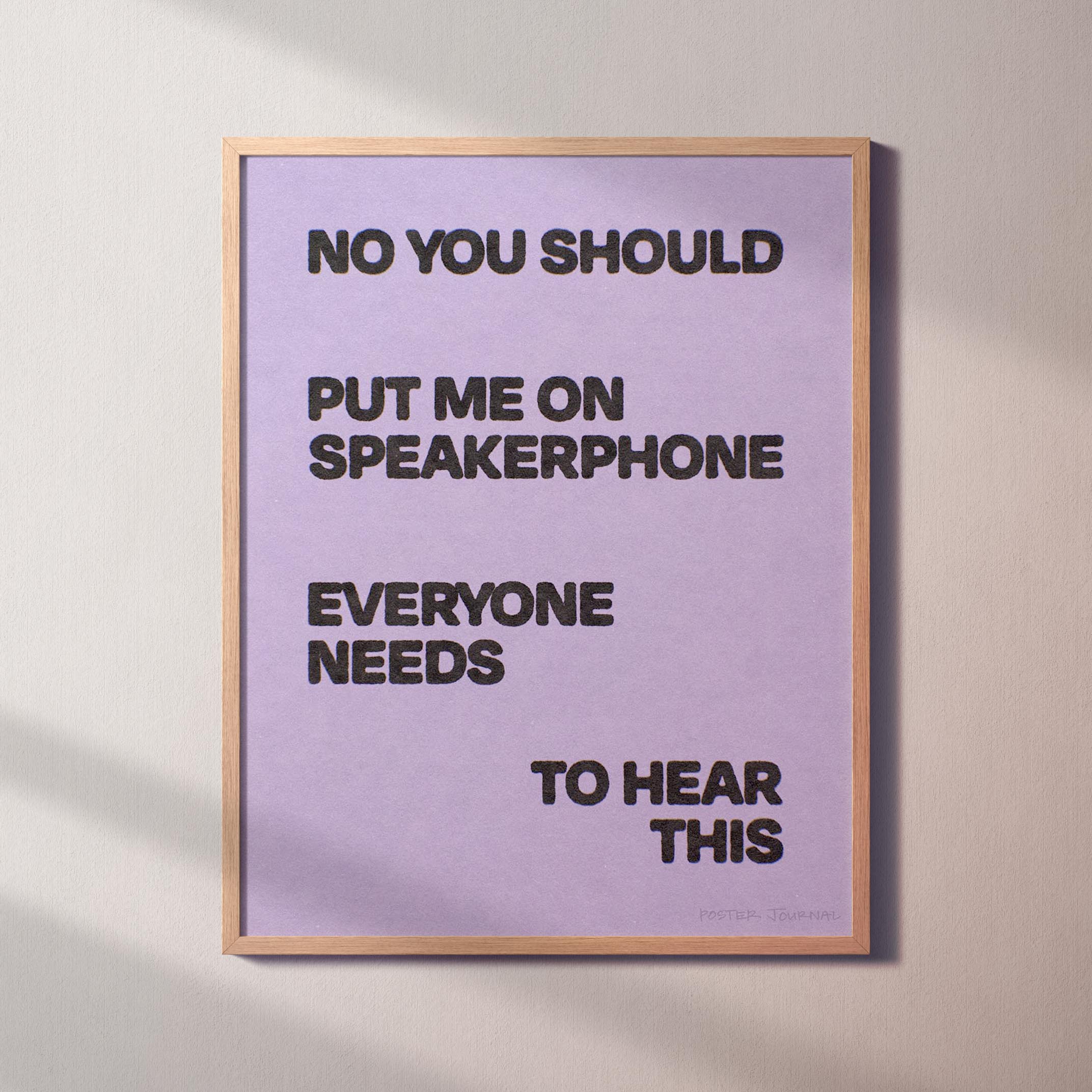SPEAKERPHONE PRINT