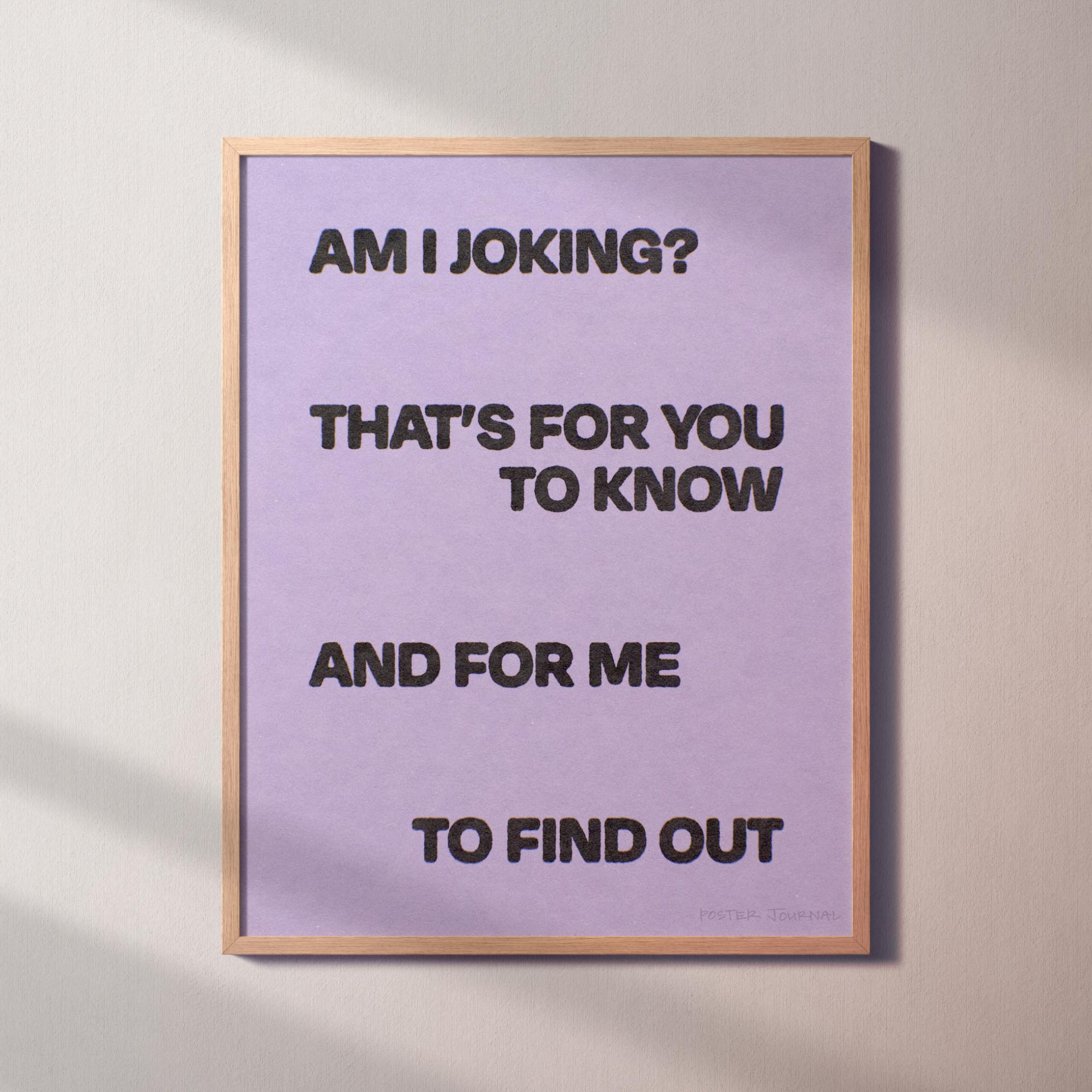 JOKING PRINT