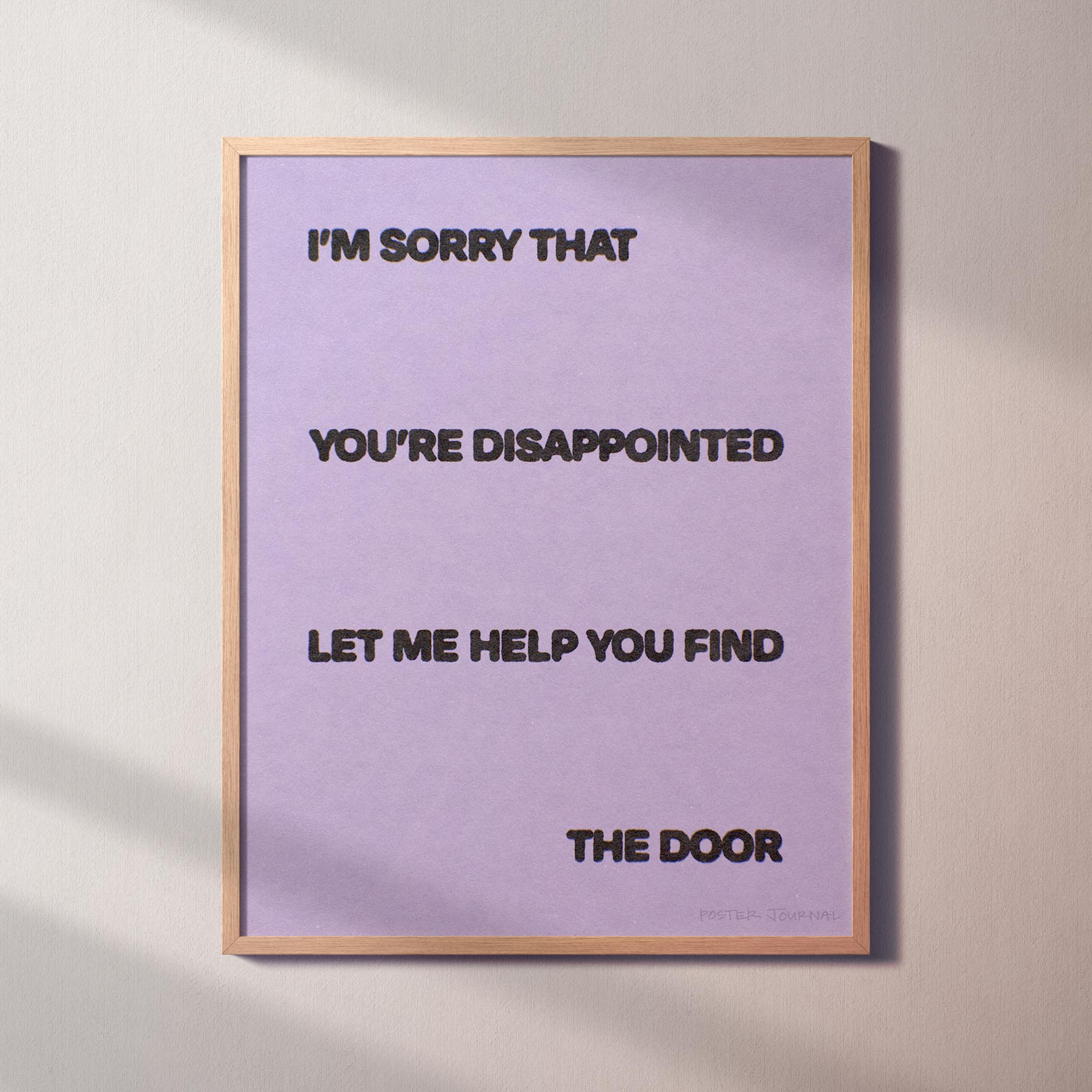DISAPPOINTED PRINT
