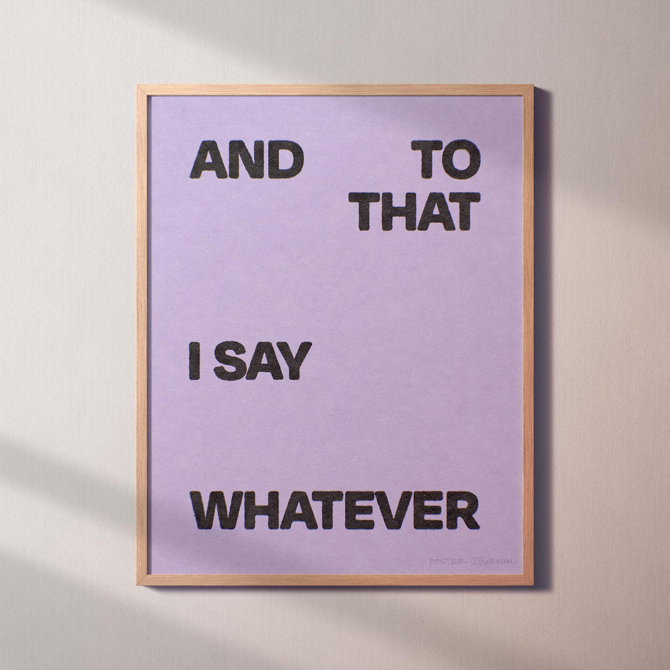 WHATEVER PRINT