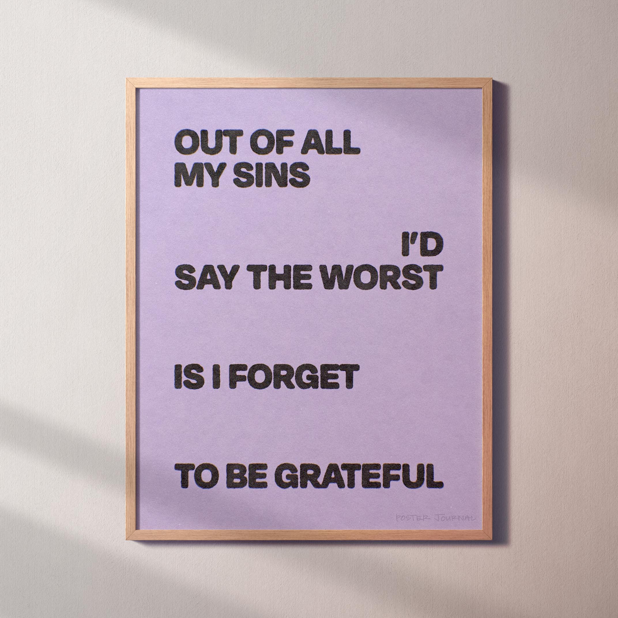 GRATEFUL PRINT
