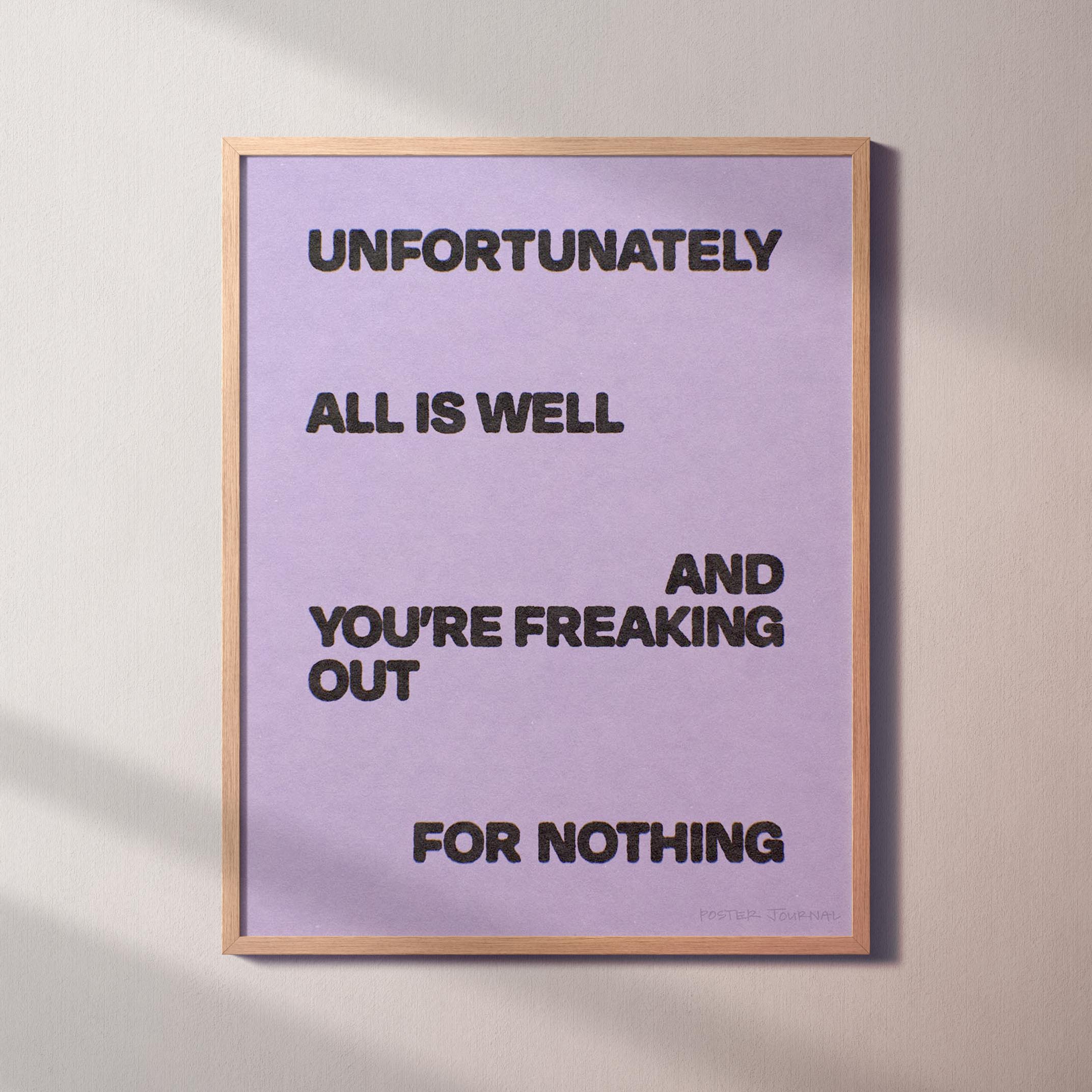 UNFORTUNATELY PRINT