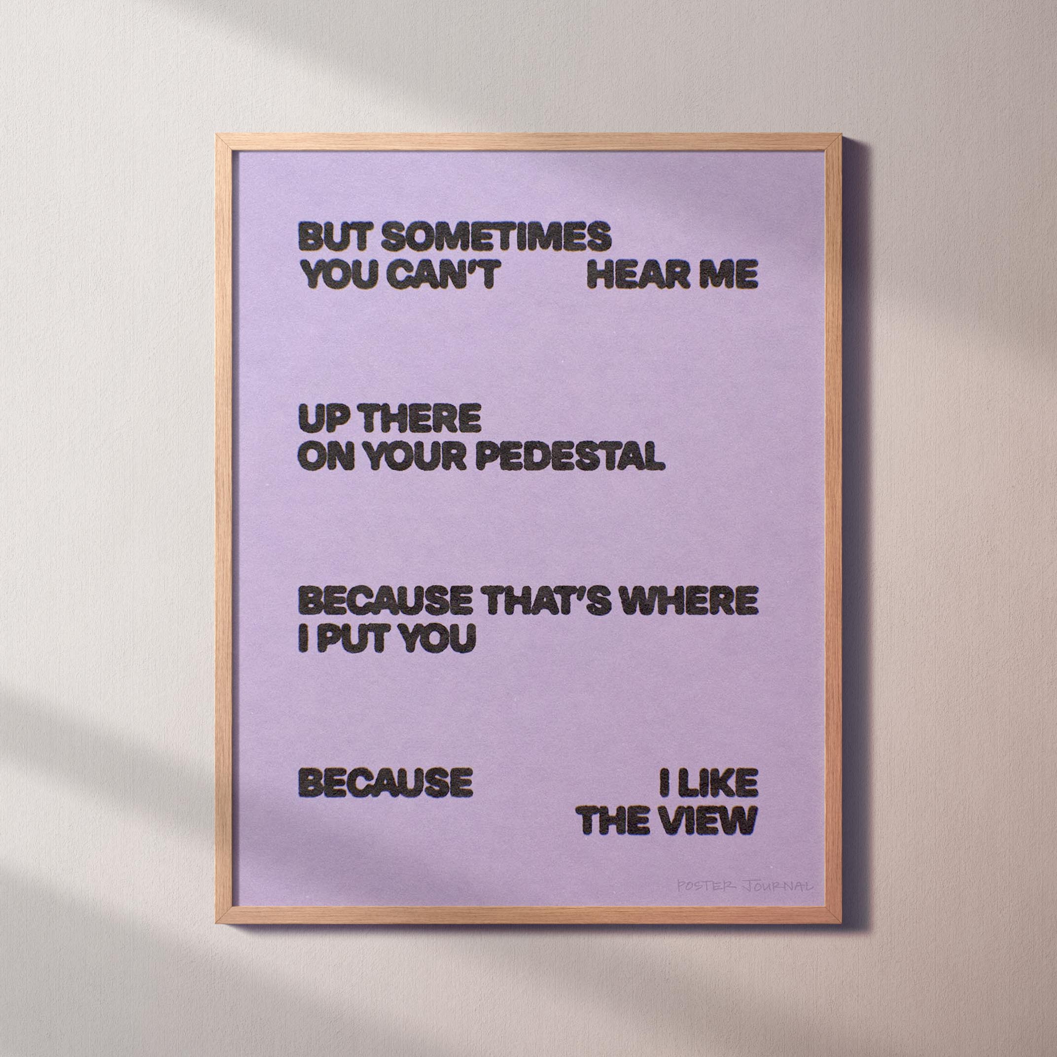PEDESTAL PRINT