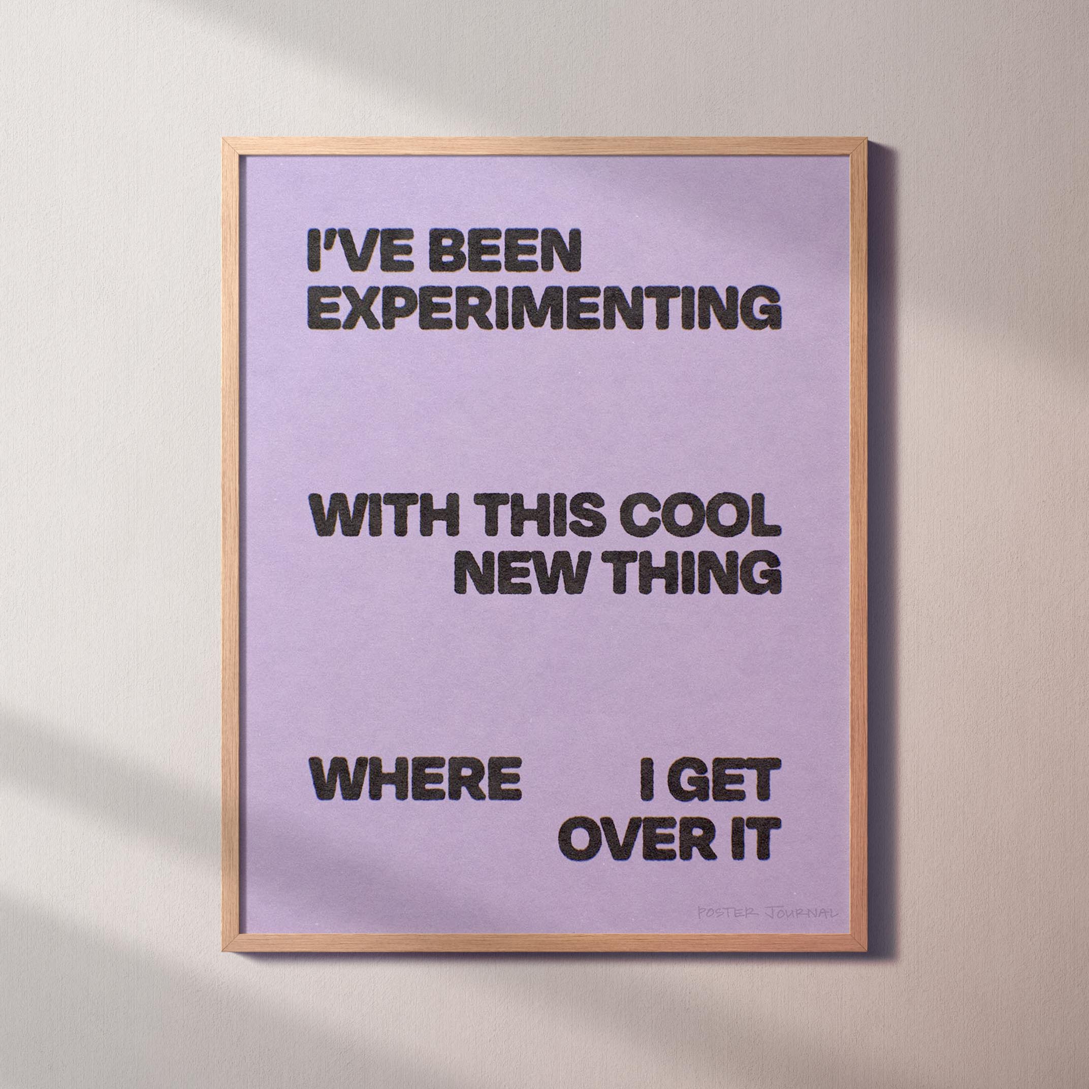EXPERIMENTING PRINT