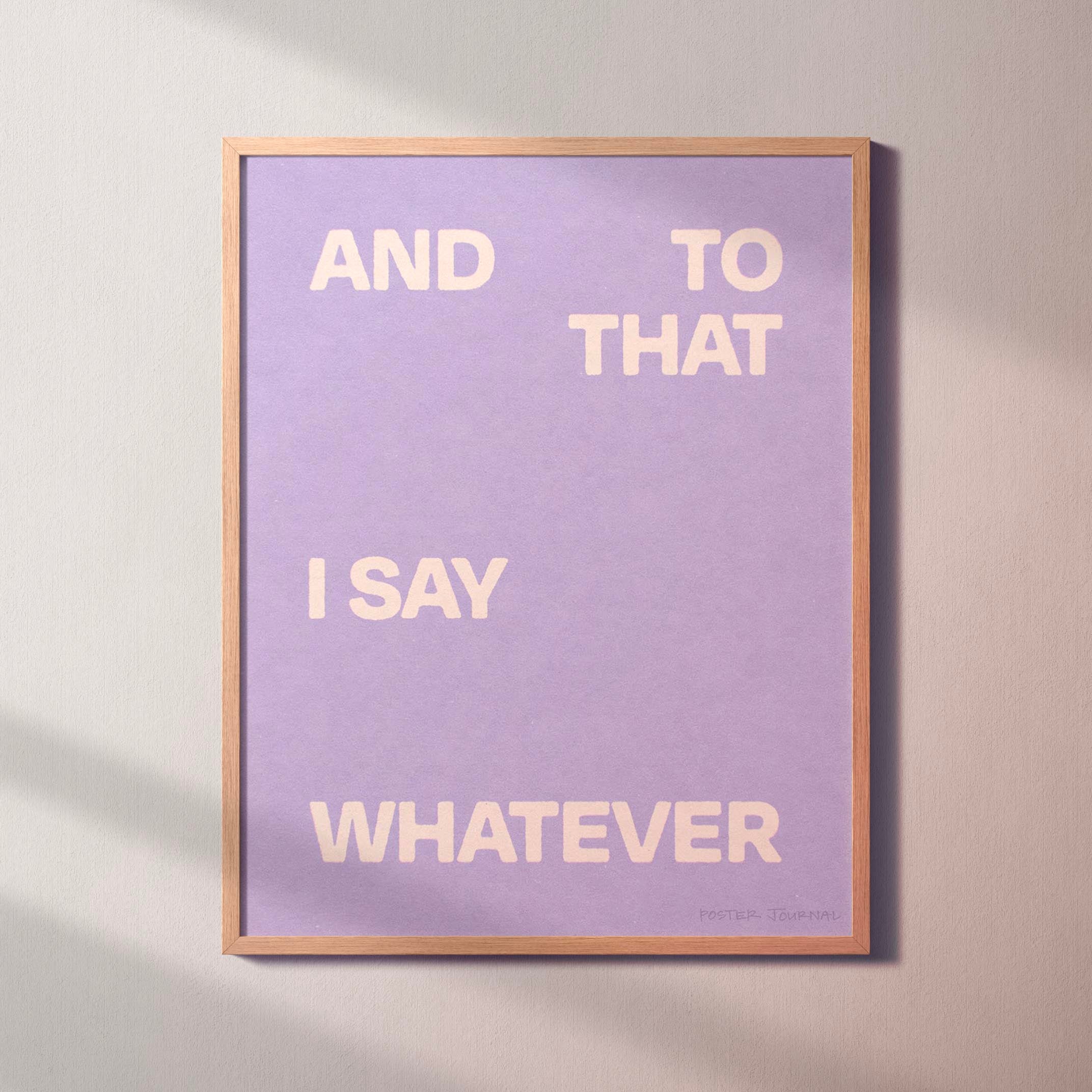 WHATEVER PRINT