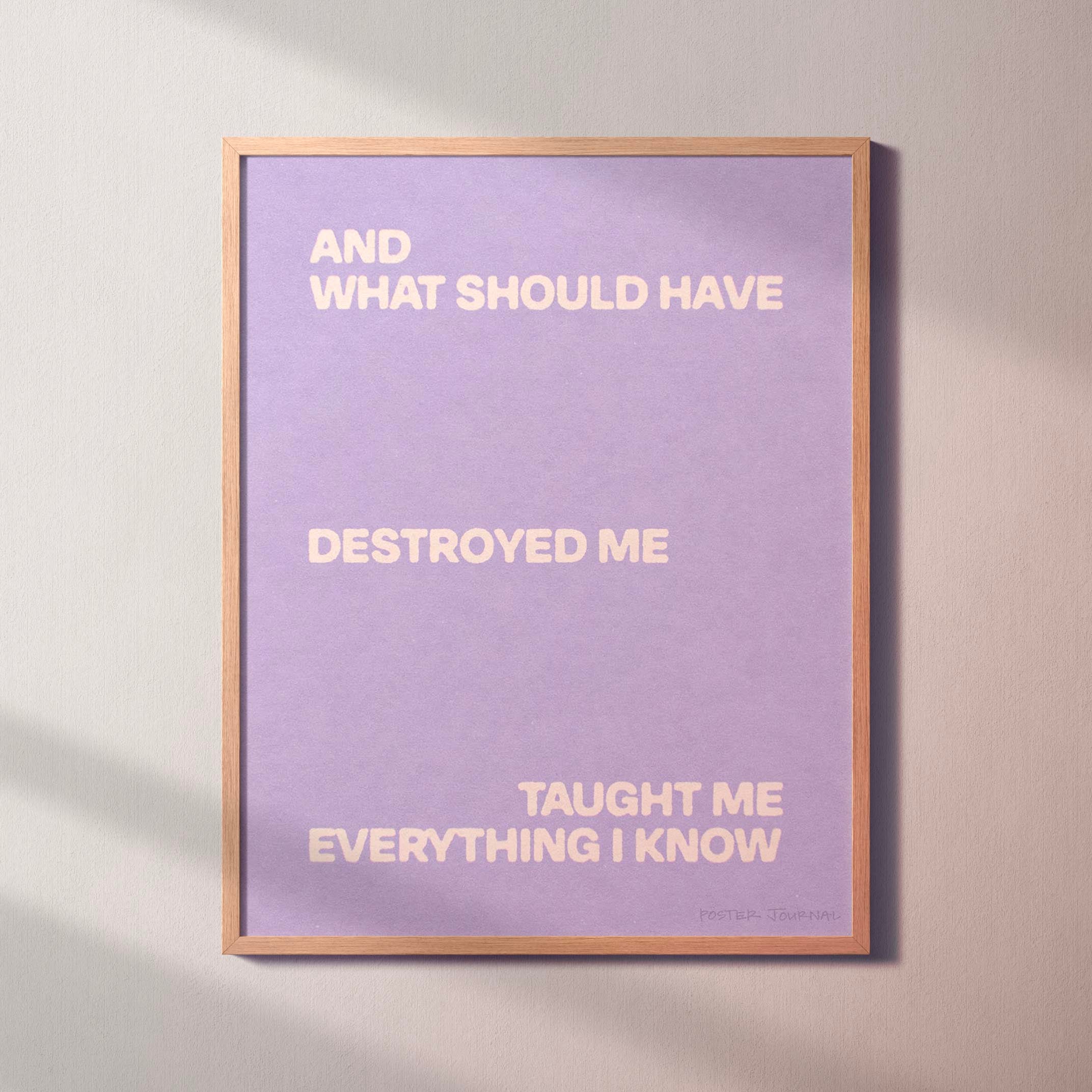 DESTROYED PRINT