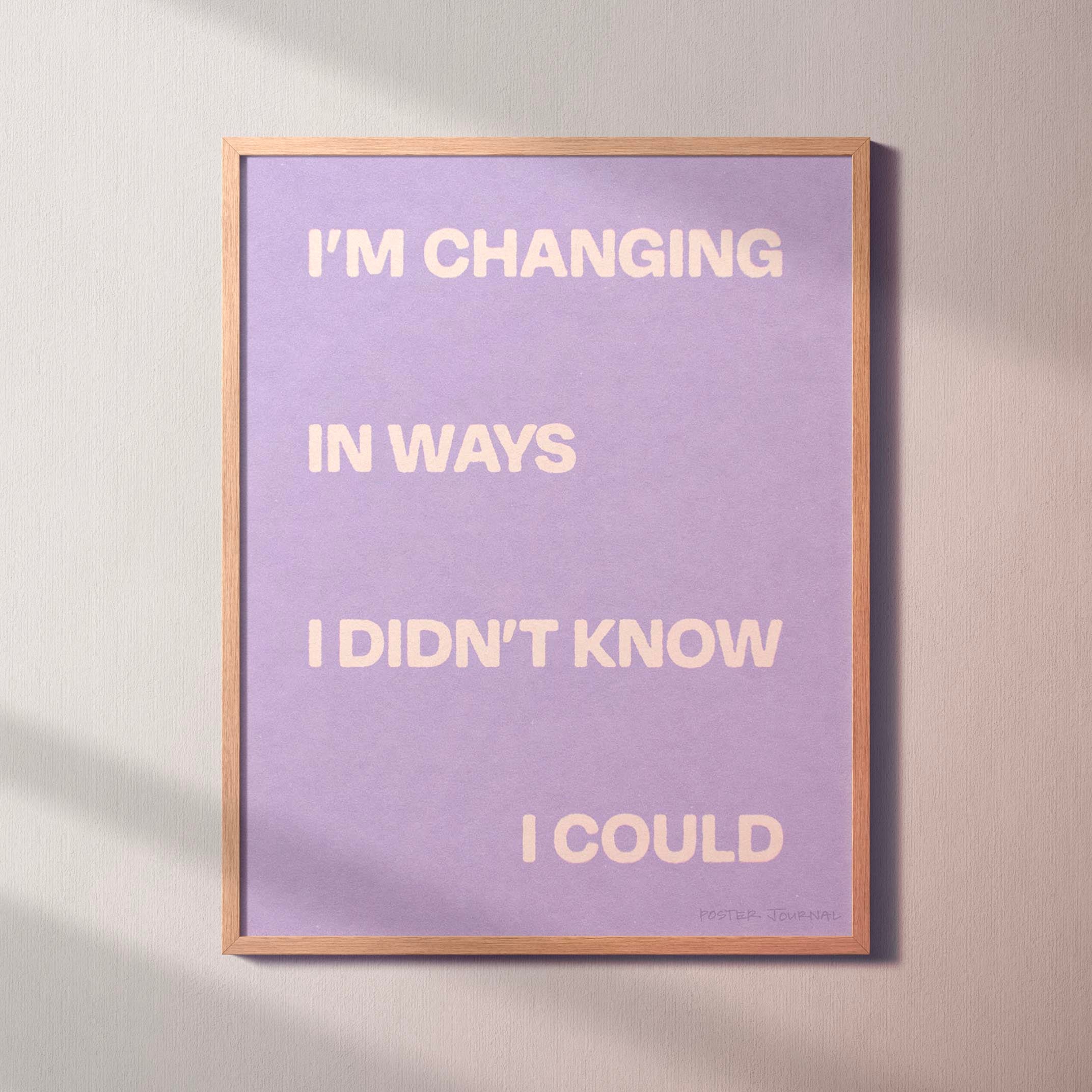 CHANGING PRINT