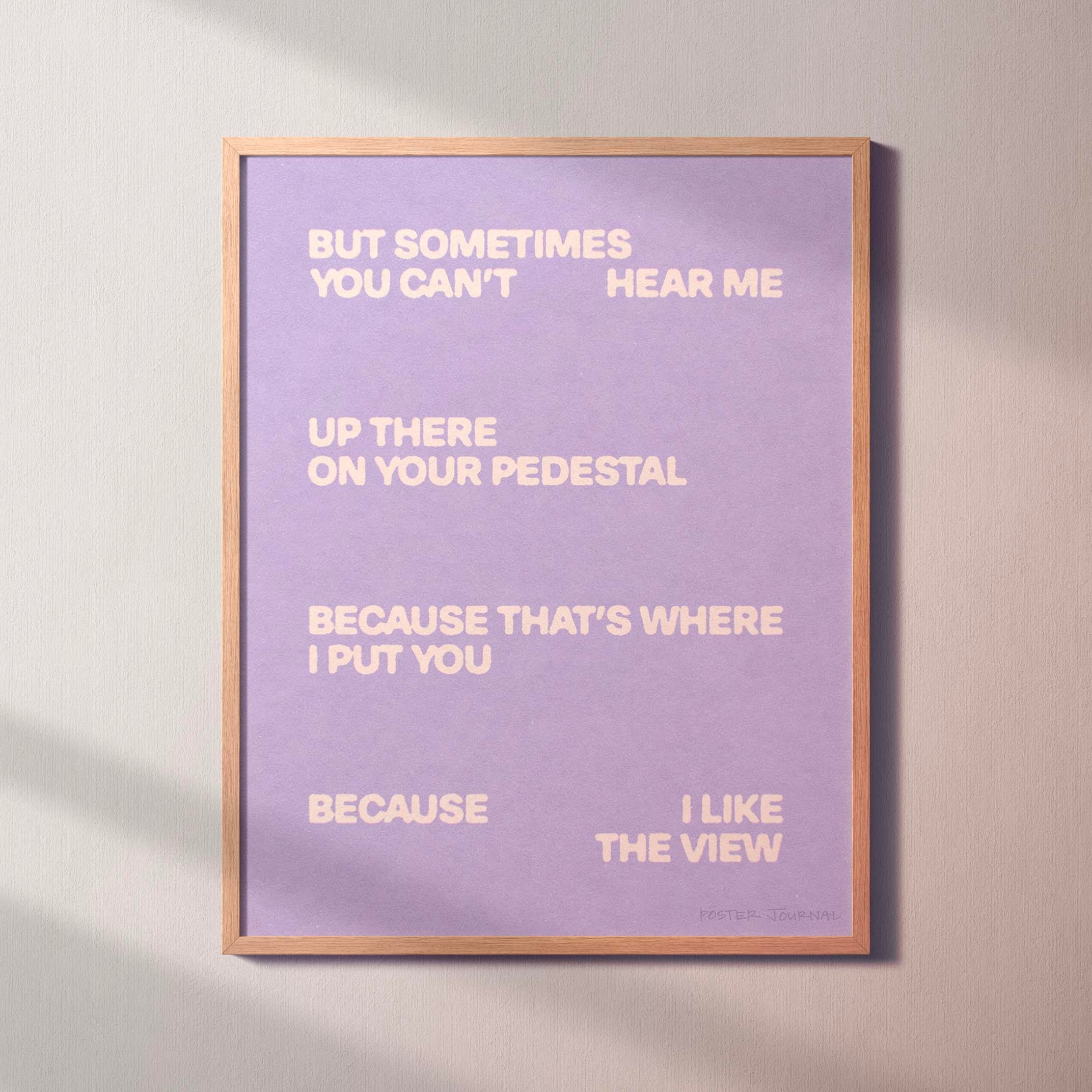 PEDESTAL PRINT