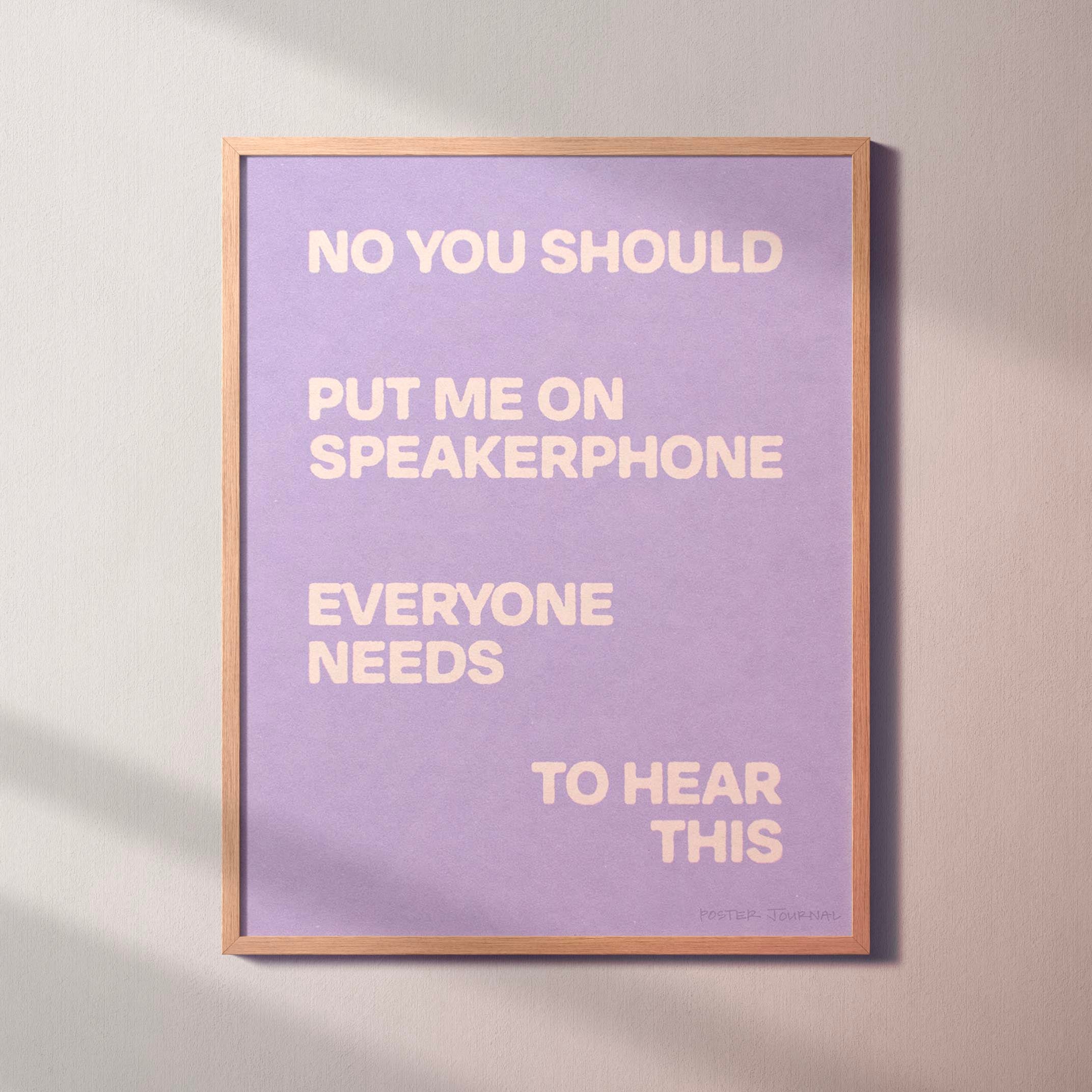 SPEAKERPHONE PRINT