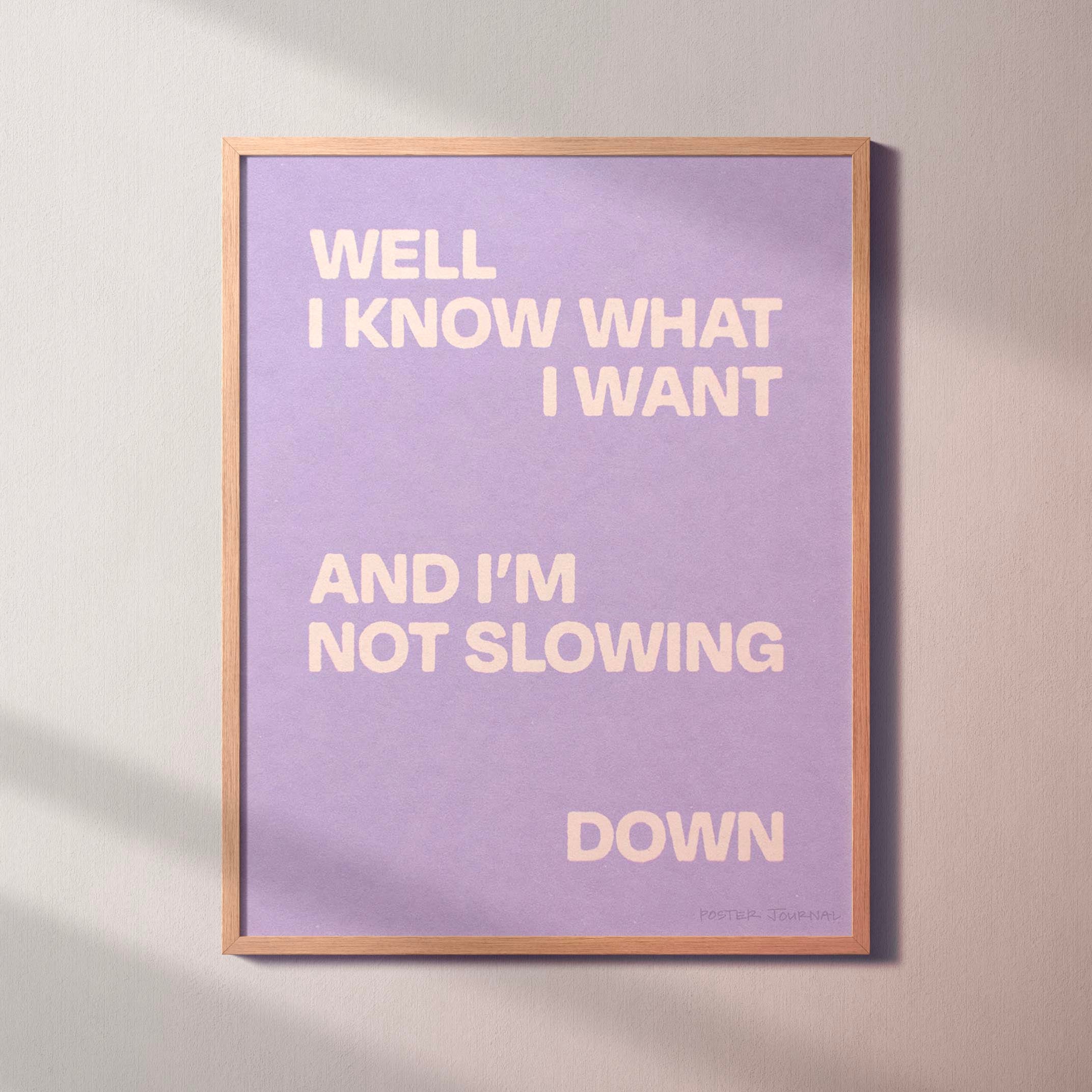 SLOWING PRINT