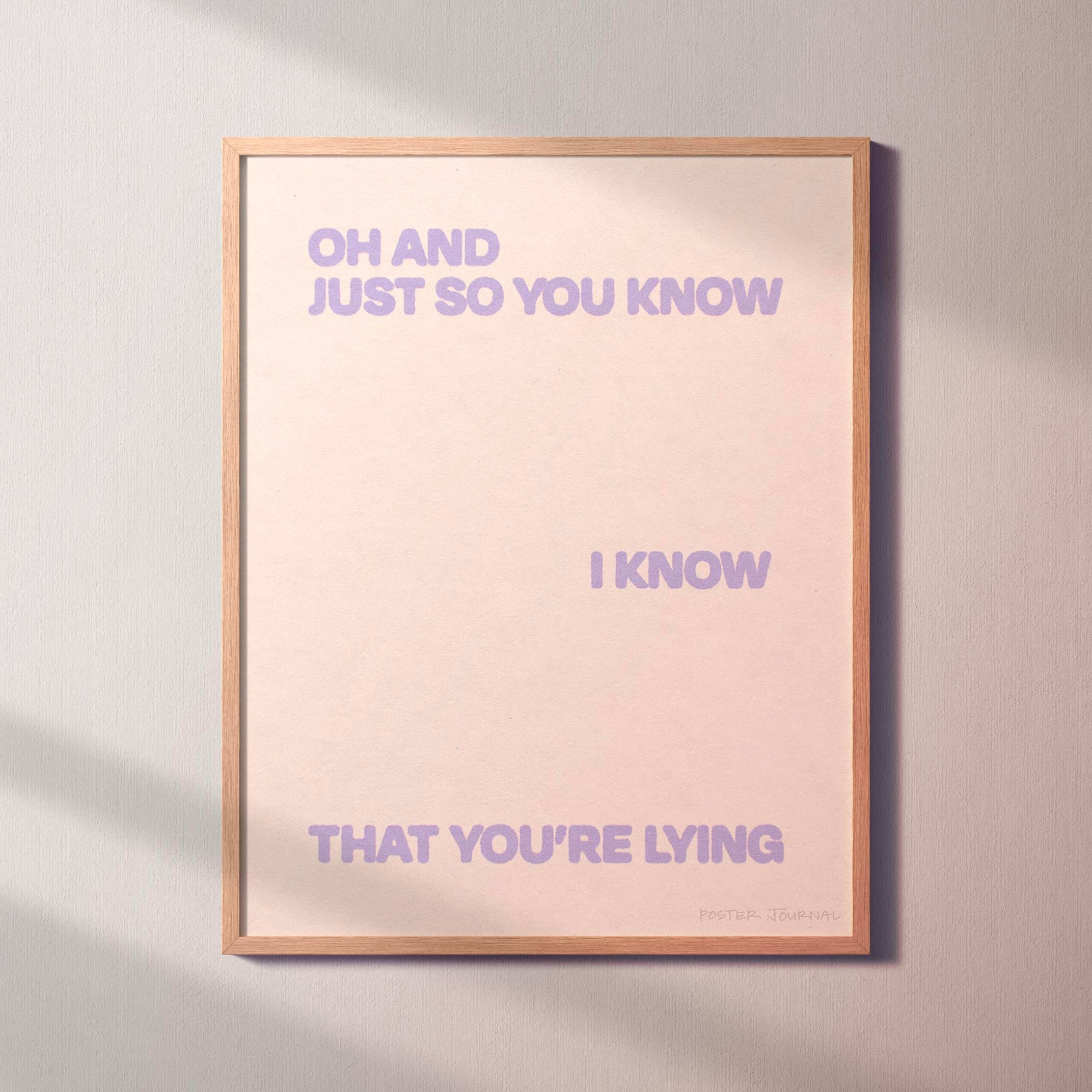 LYING PRINT
