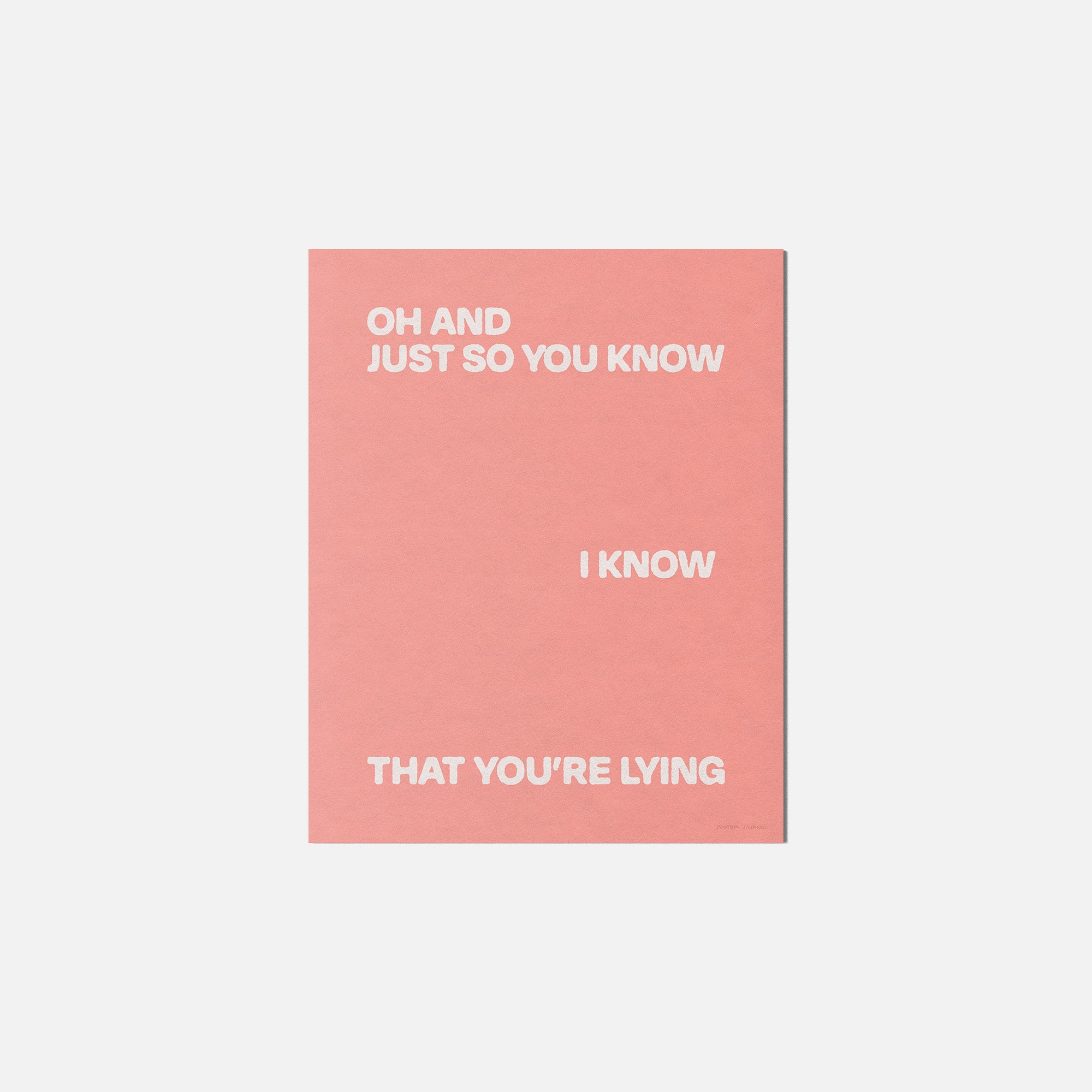 LYING PRINT