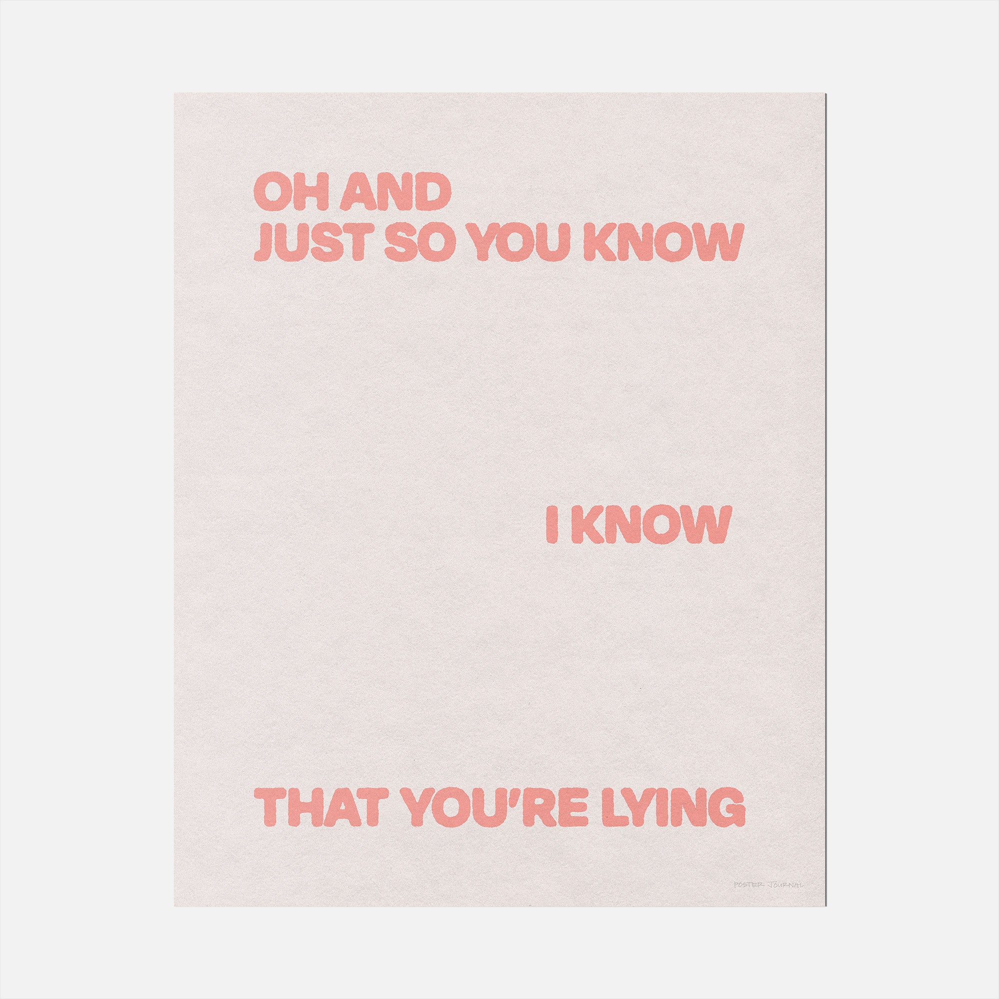 LYING PRINT