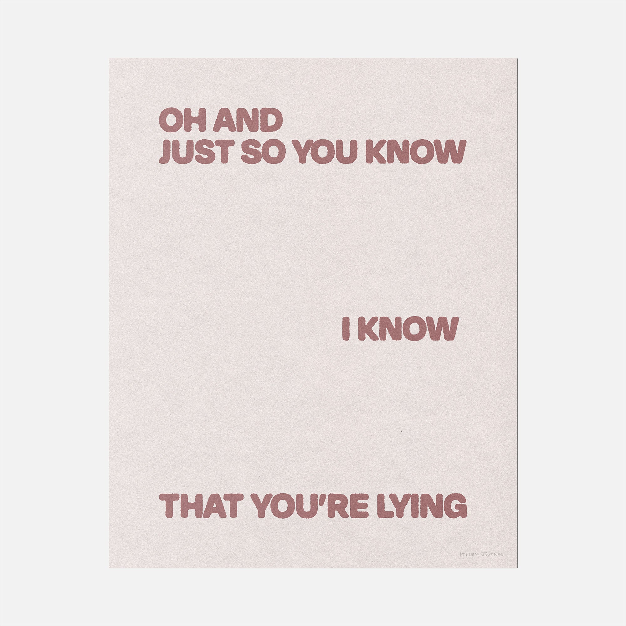 LYING PRINT