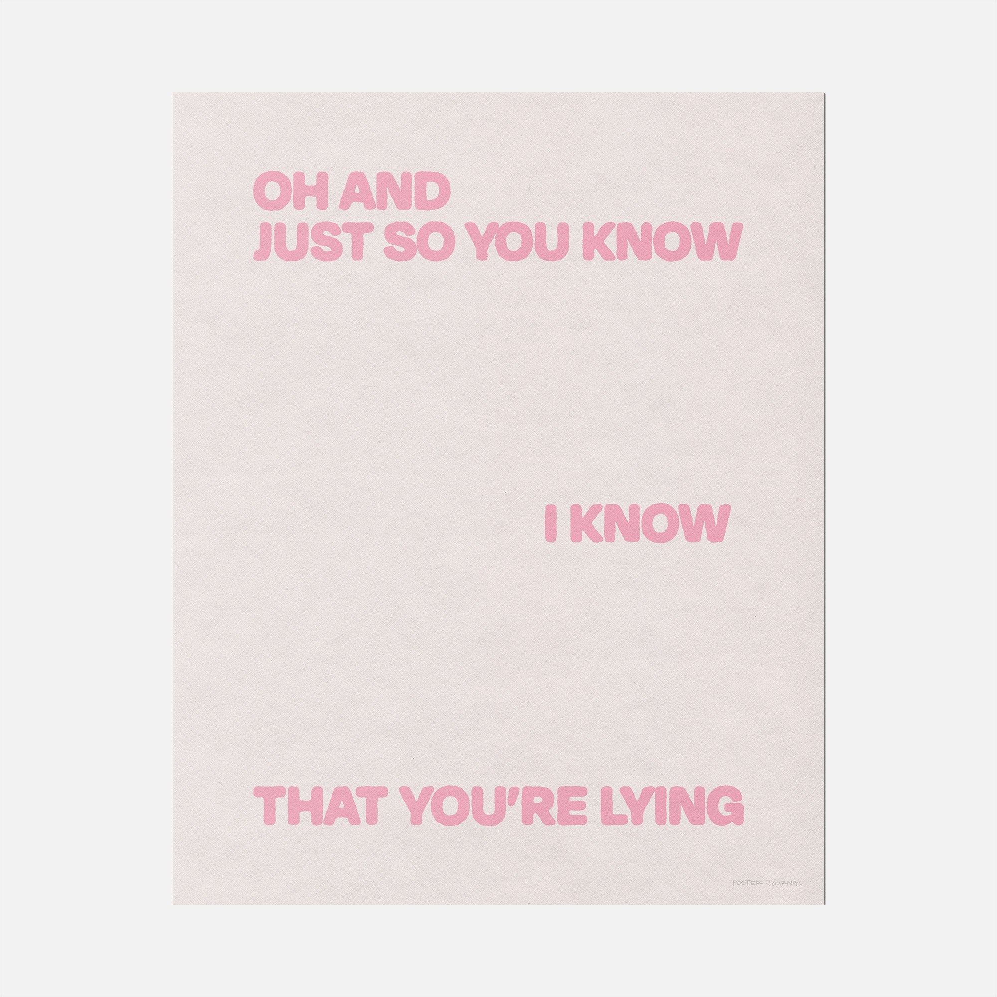 LYING PRINT