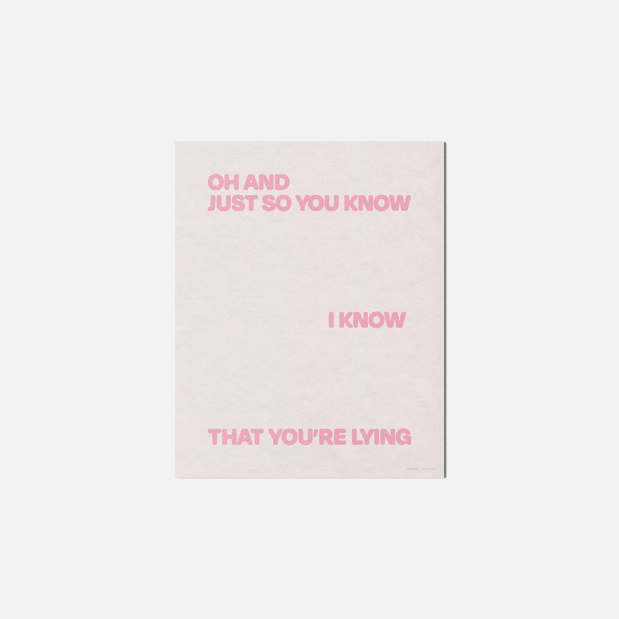 LYING PRINT