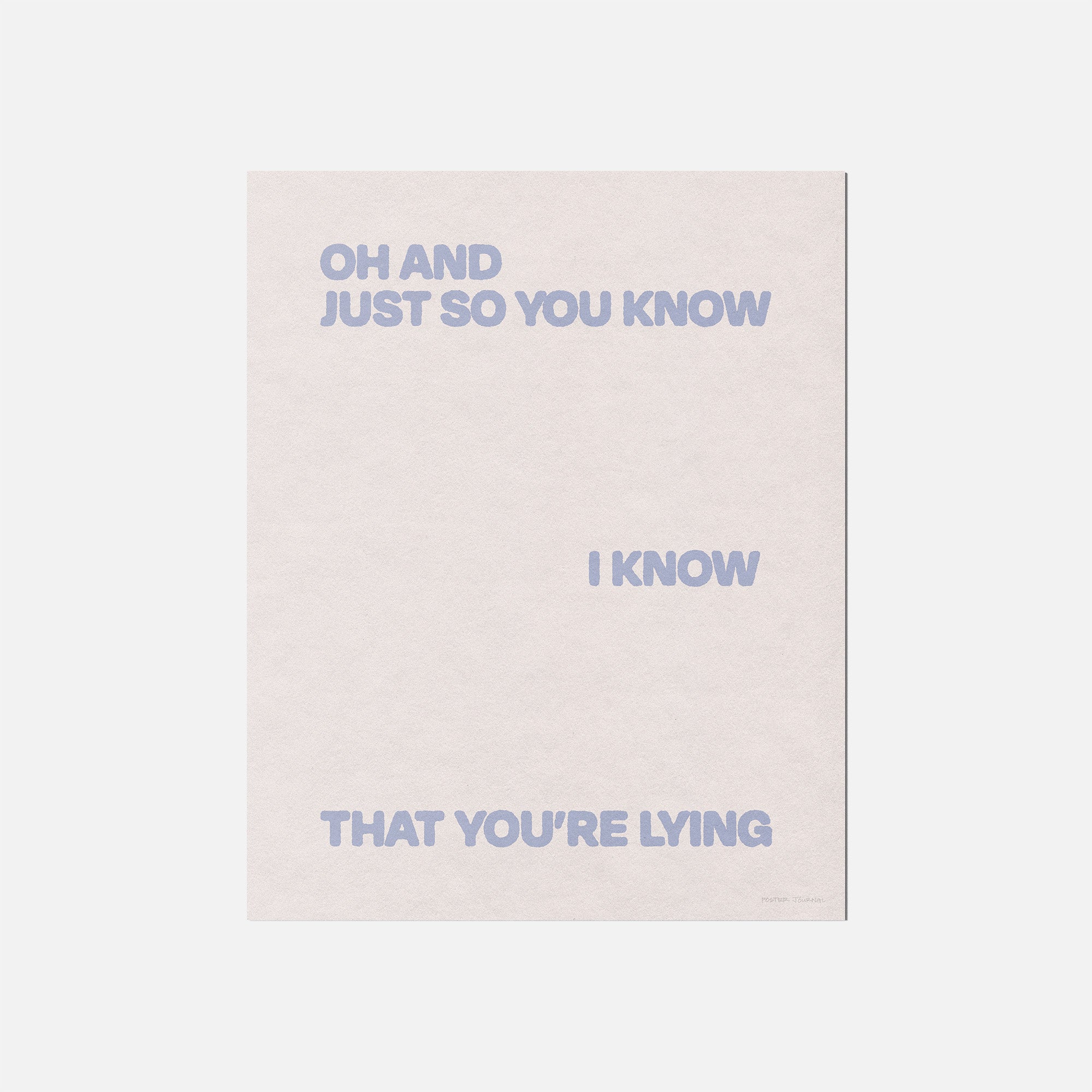 LYING PRINT