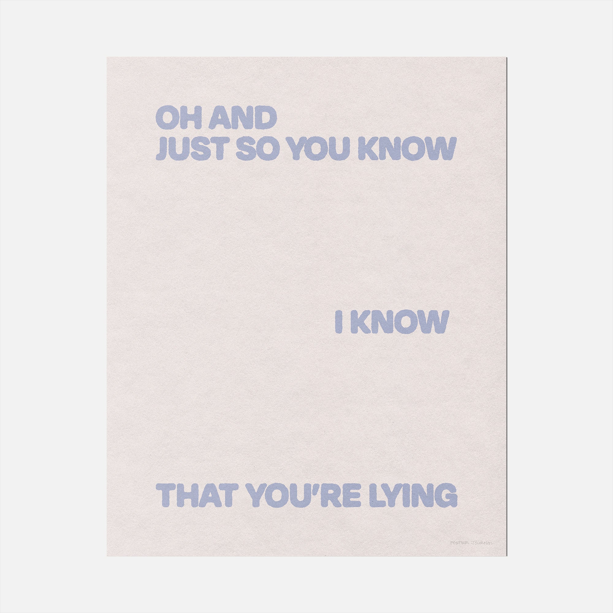 LYING PRINT