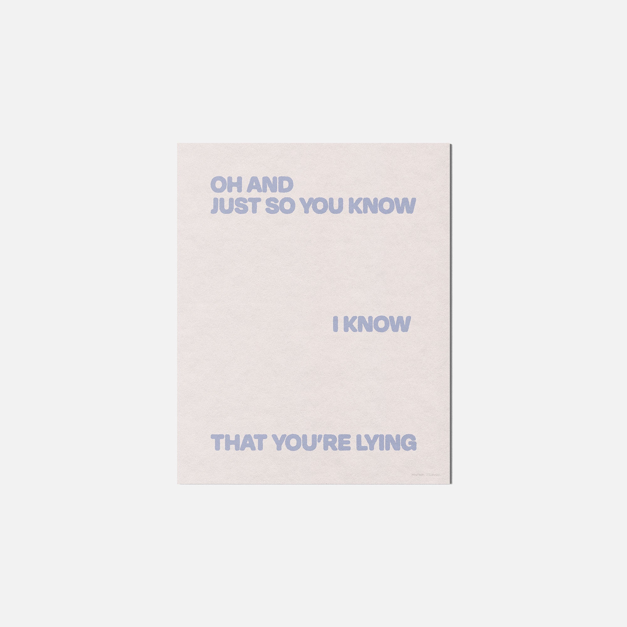 LYING PRINT