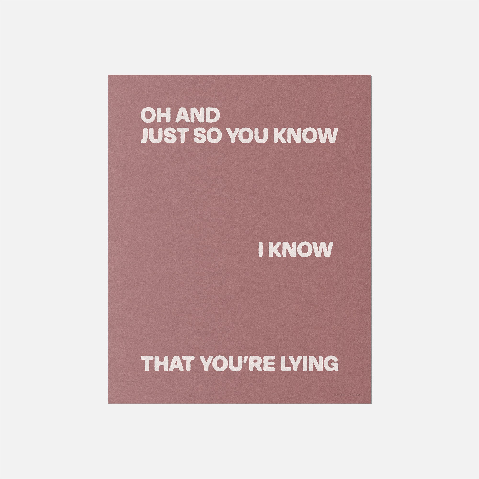 LYING PRINT