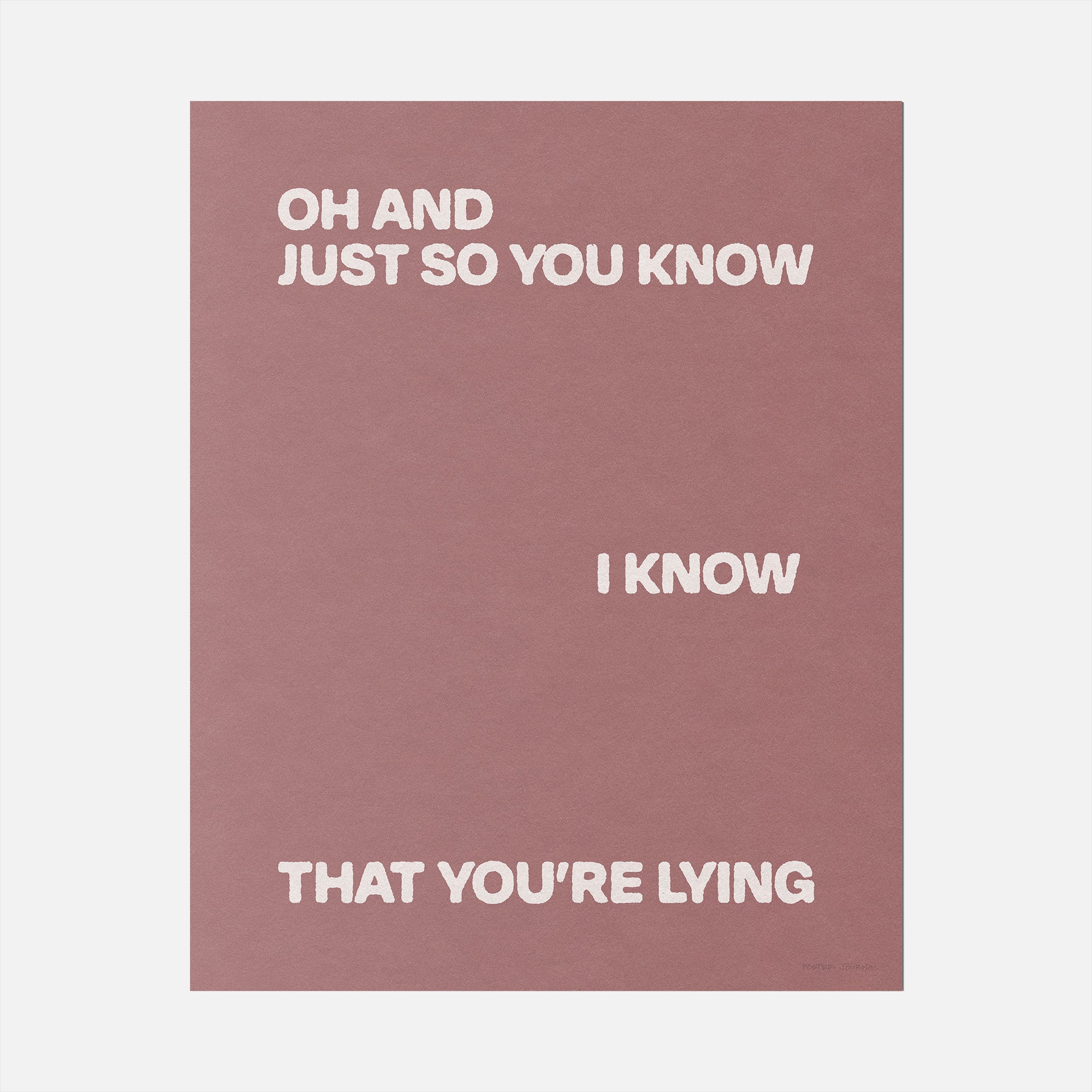 LYING PRINT
