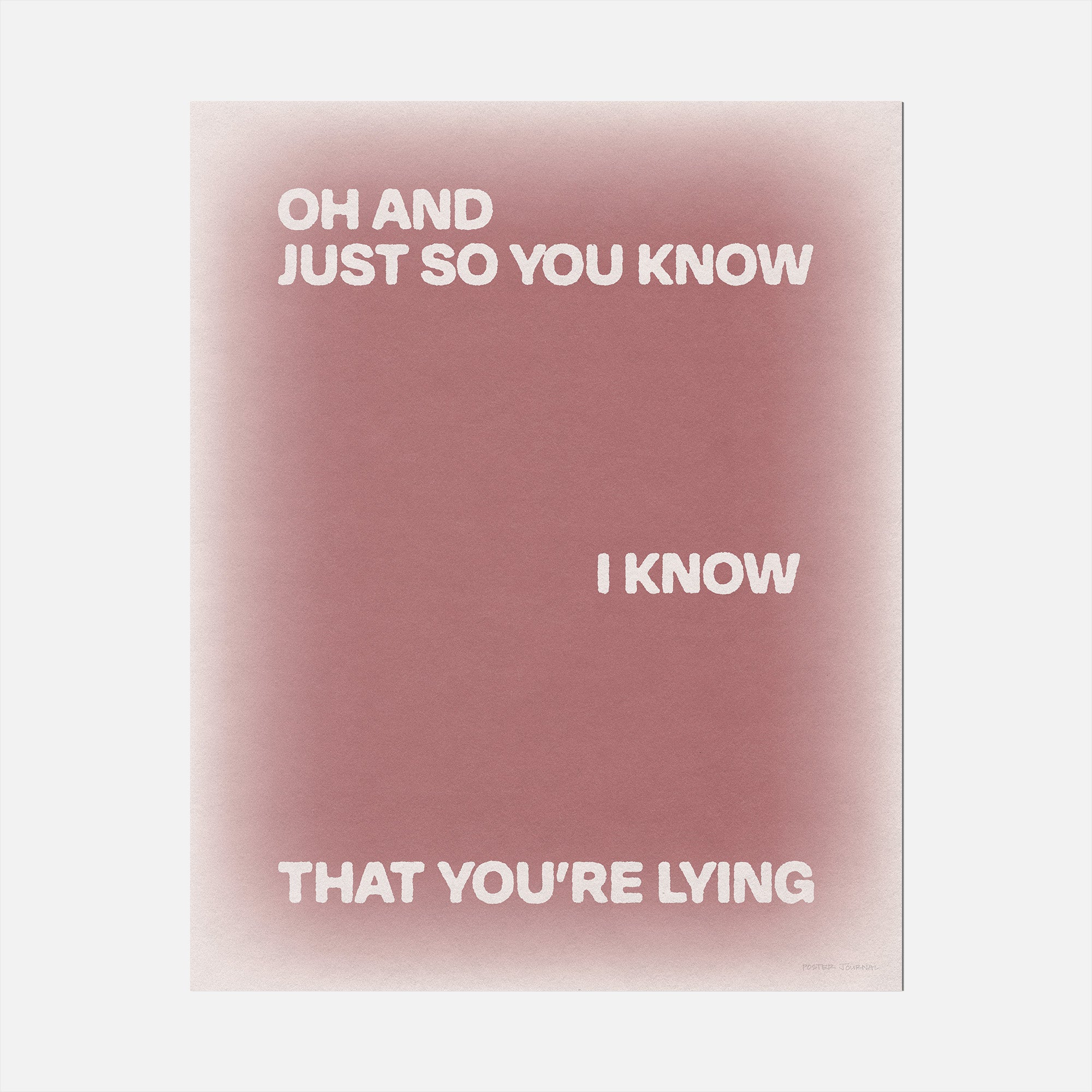 LYING PRINT