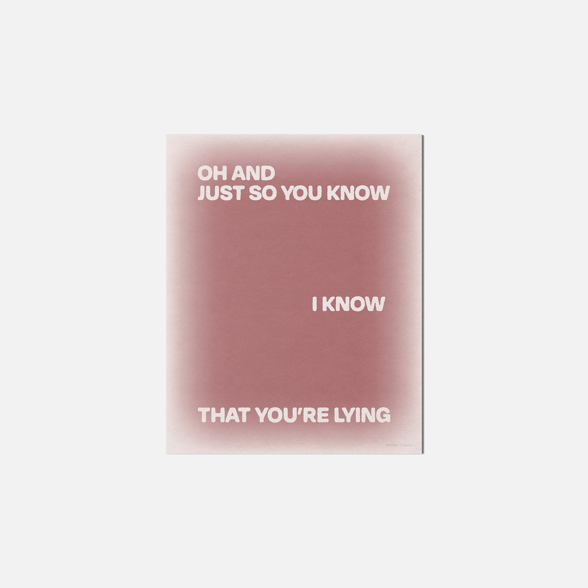 LYING PRINT