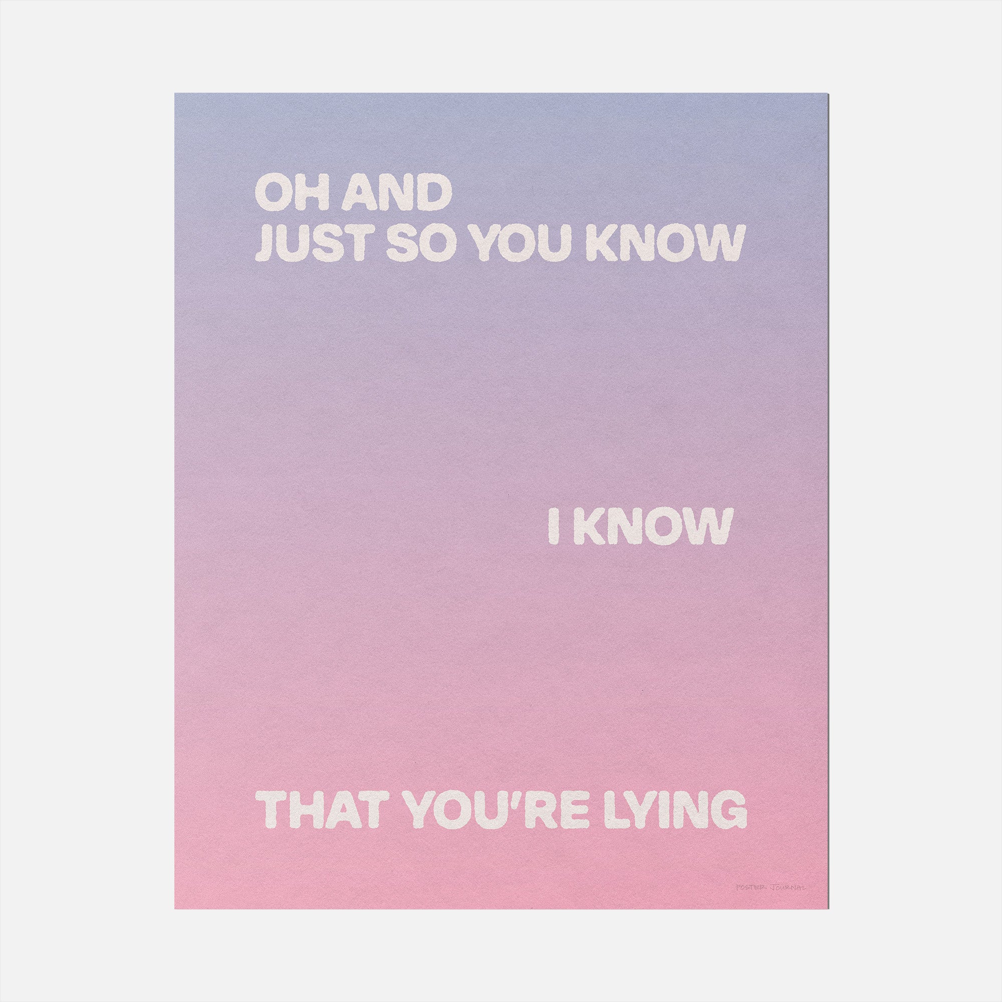 LYING PRINT