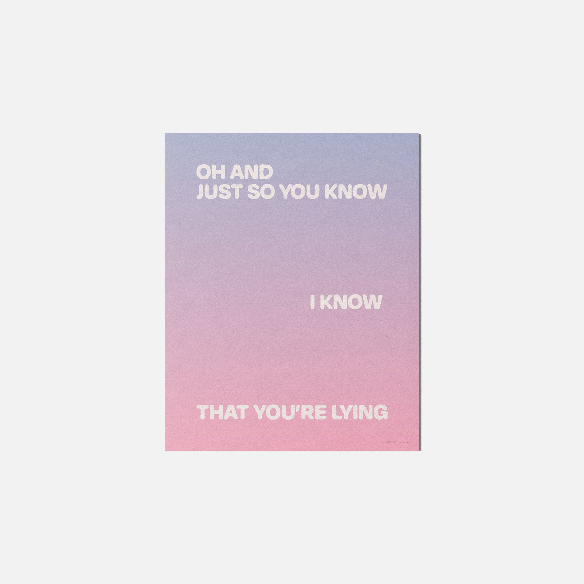LYING PRINT