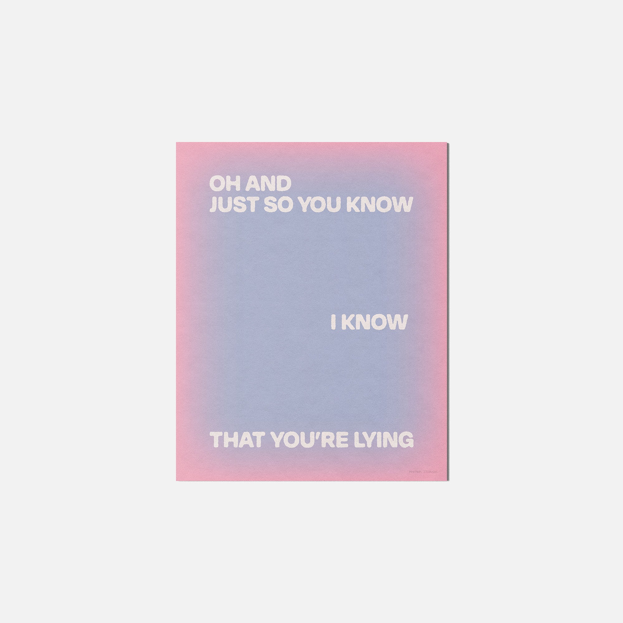 LYING PRINT