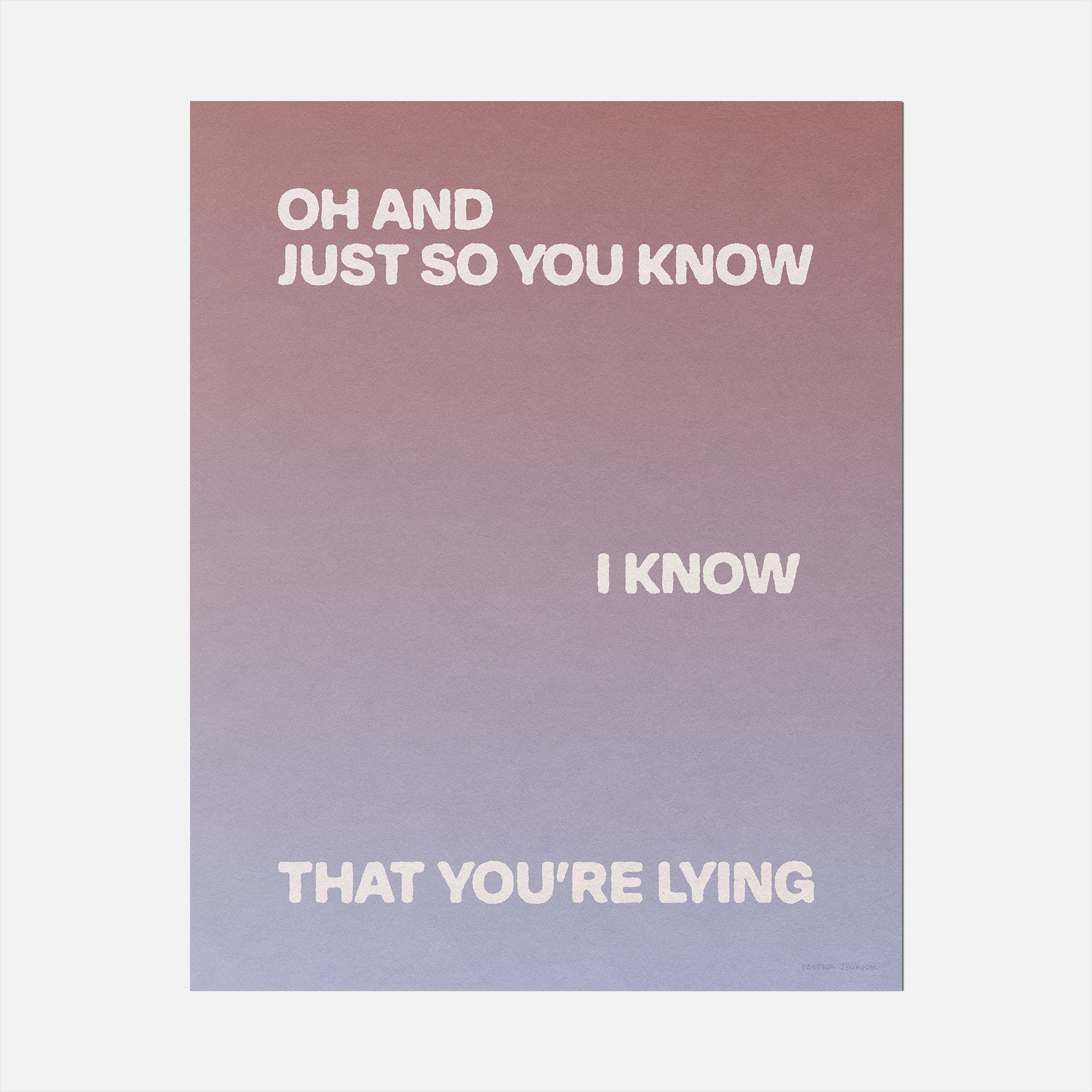 LYING PRINT
