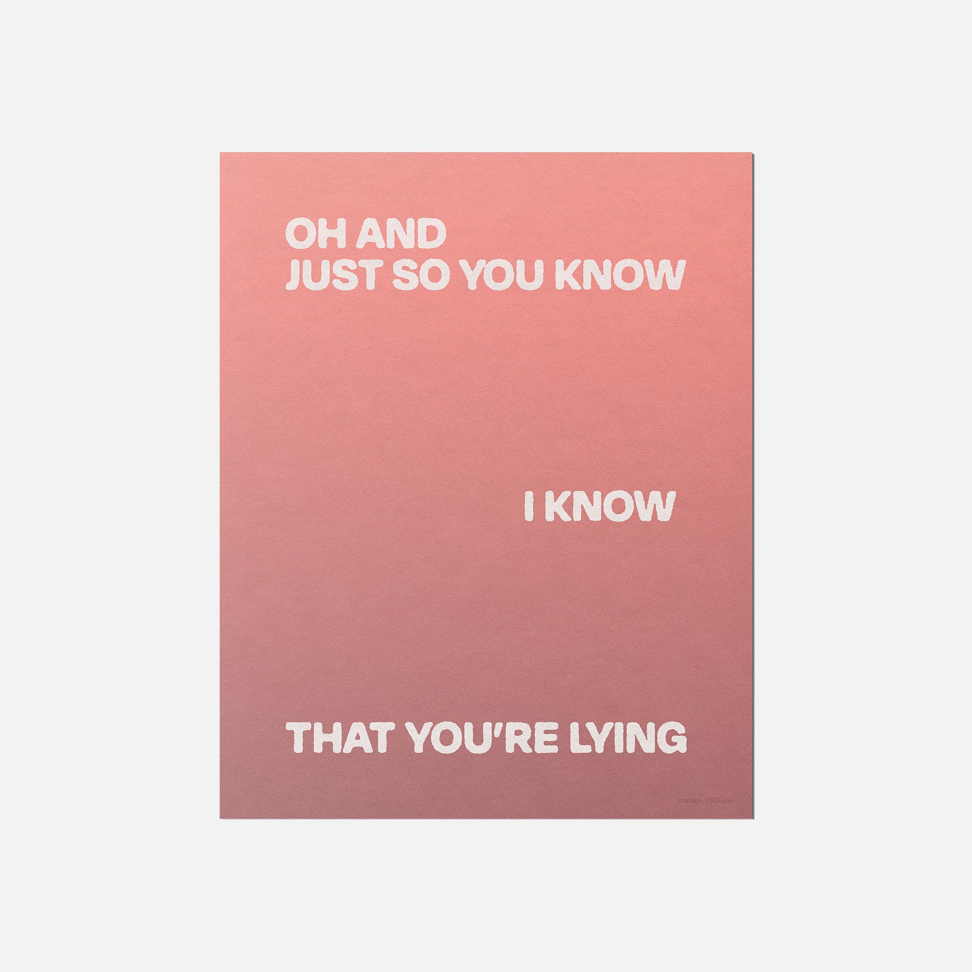 LYING PRINT