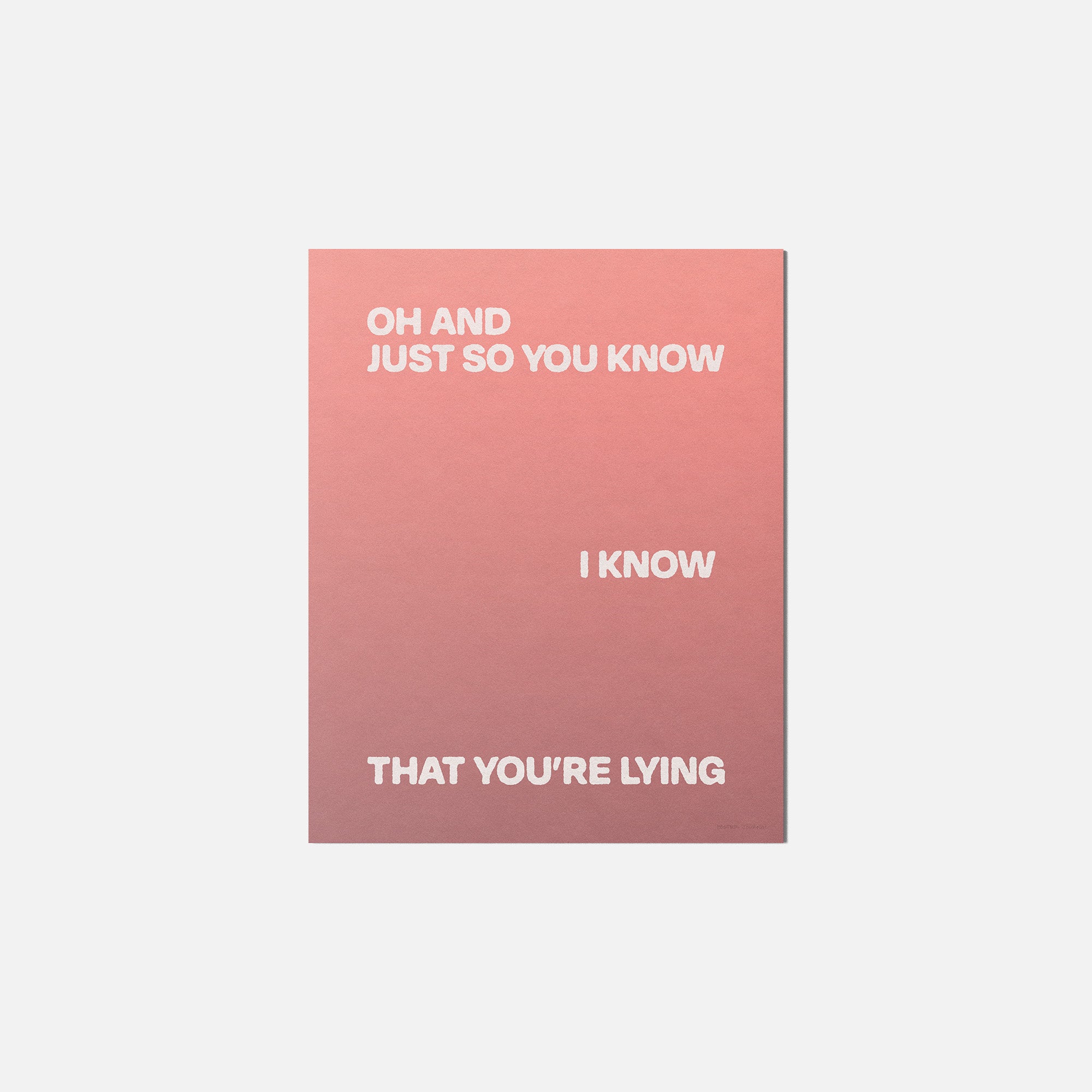 LYING PRINT