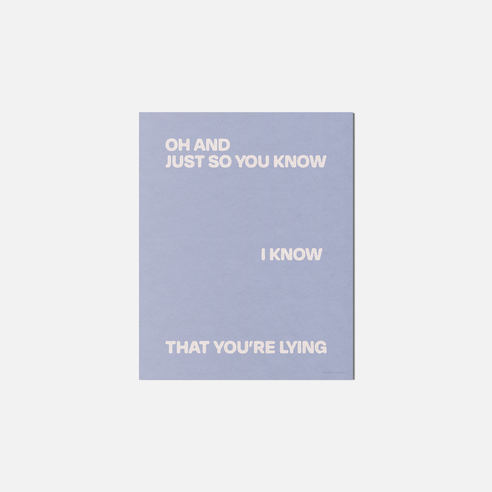 LYING PRINT