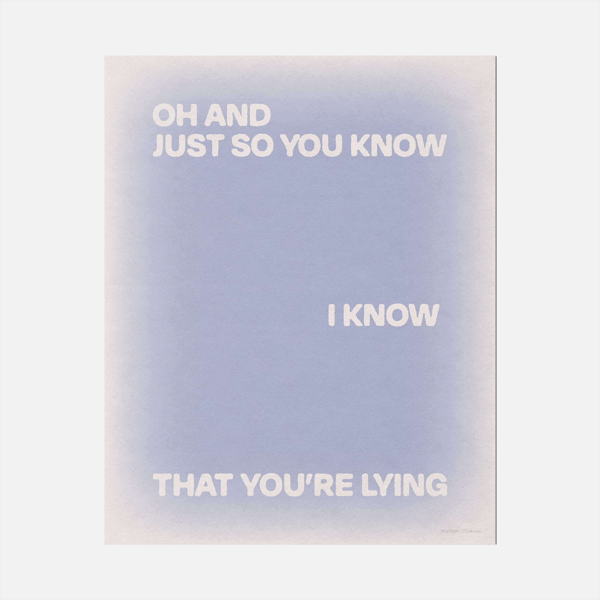 LYING PRINT