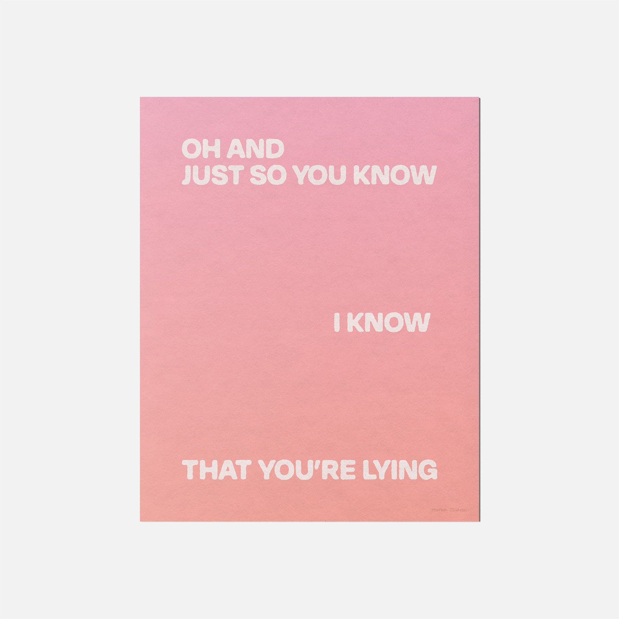 LYING PRINT