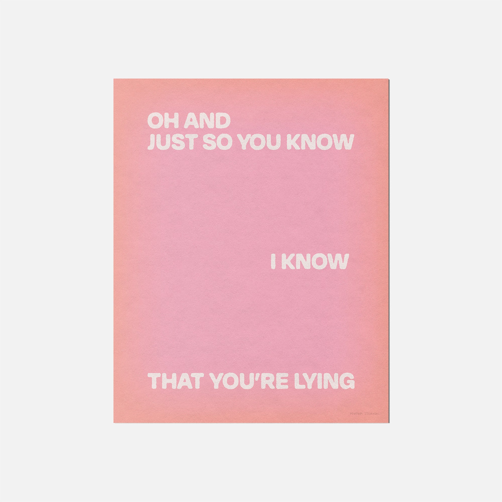 LYING PRINT